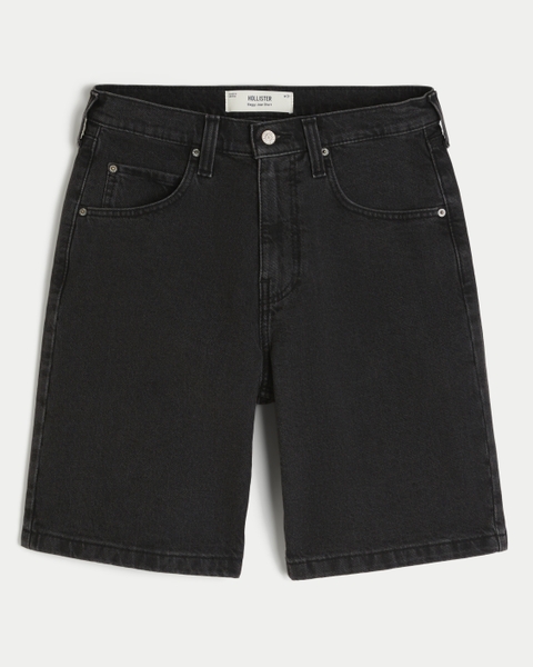 Мужские шорты Hollister Logo Embroidery Baggy Jean Shorts