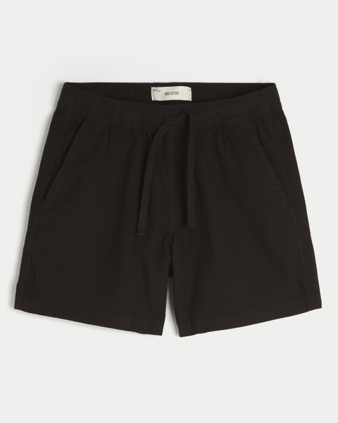 Мужские шорты Hollister Mid-Thigh Linen-Blend Pull-On Shorts