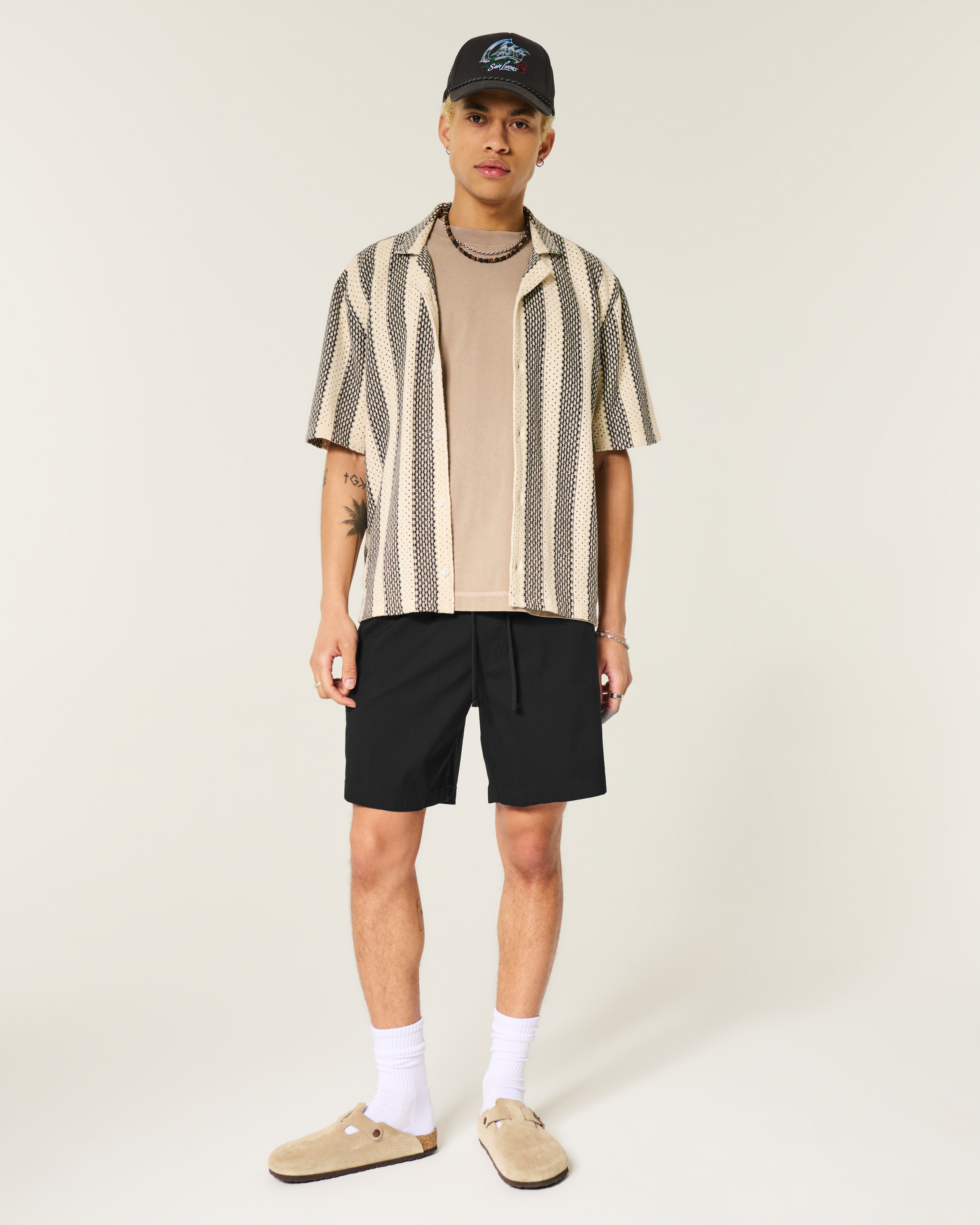 Мужские шорты Hollister Above-the-Knee Twill Pull-On Shorts — фото 3