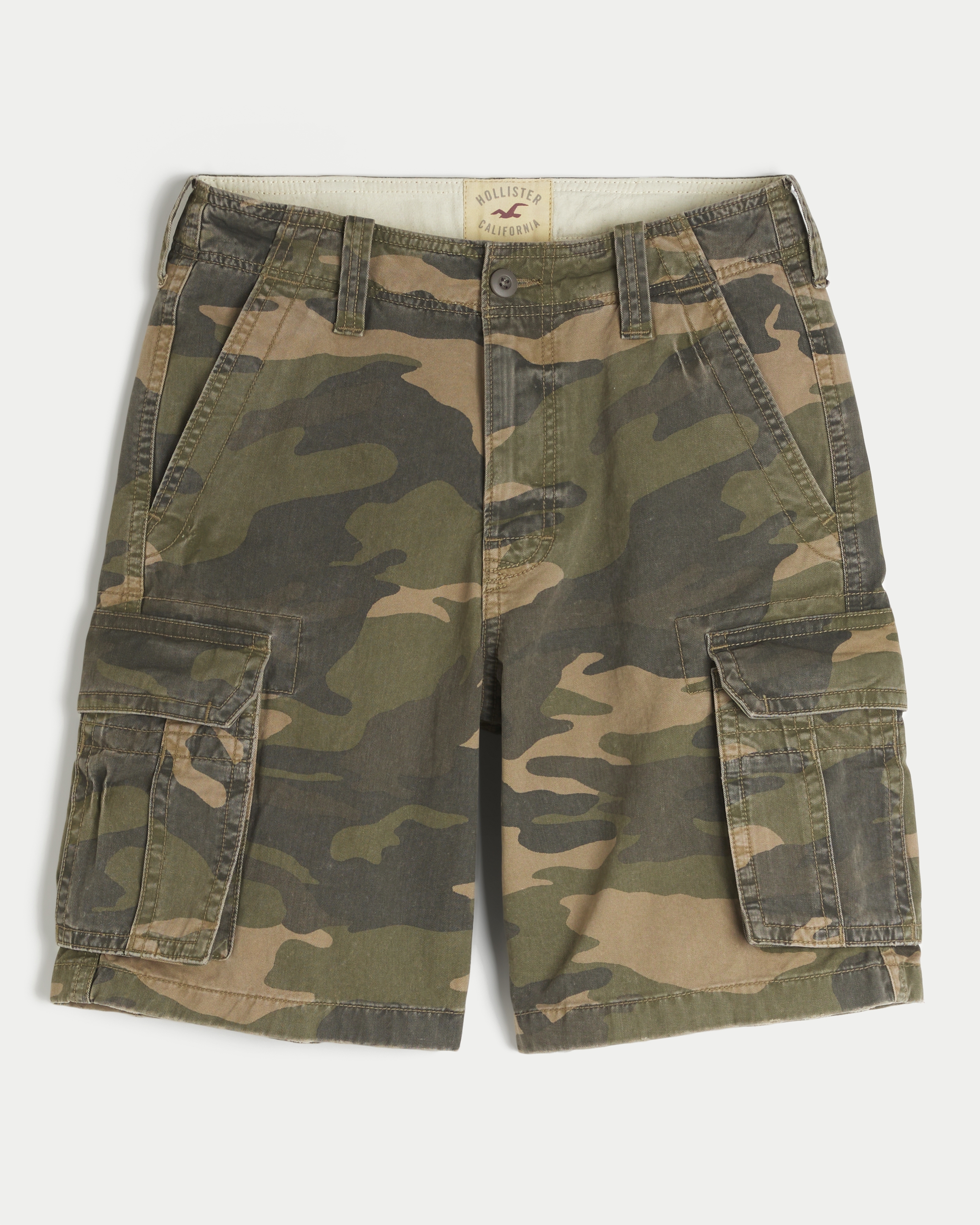 Мужские шорты Hollister Camo Baggy Cargo Shorts