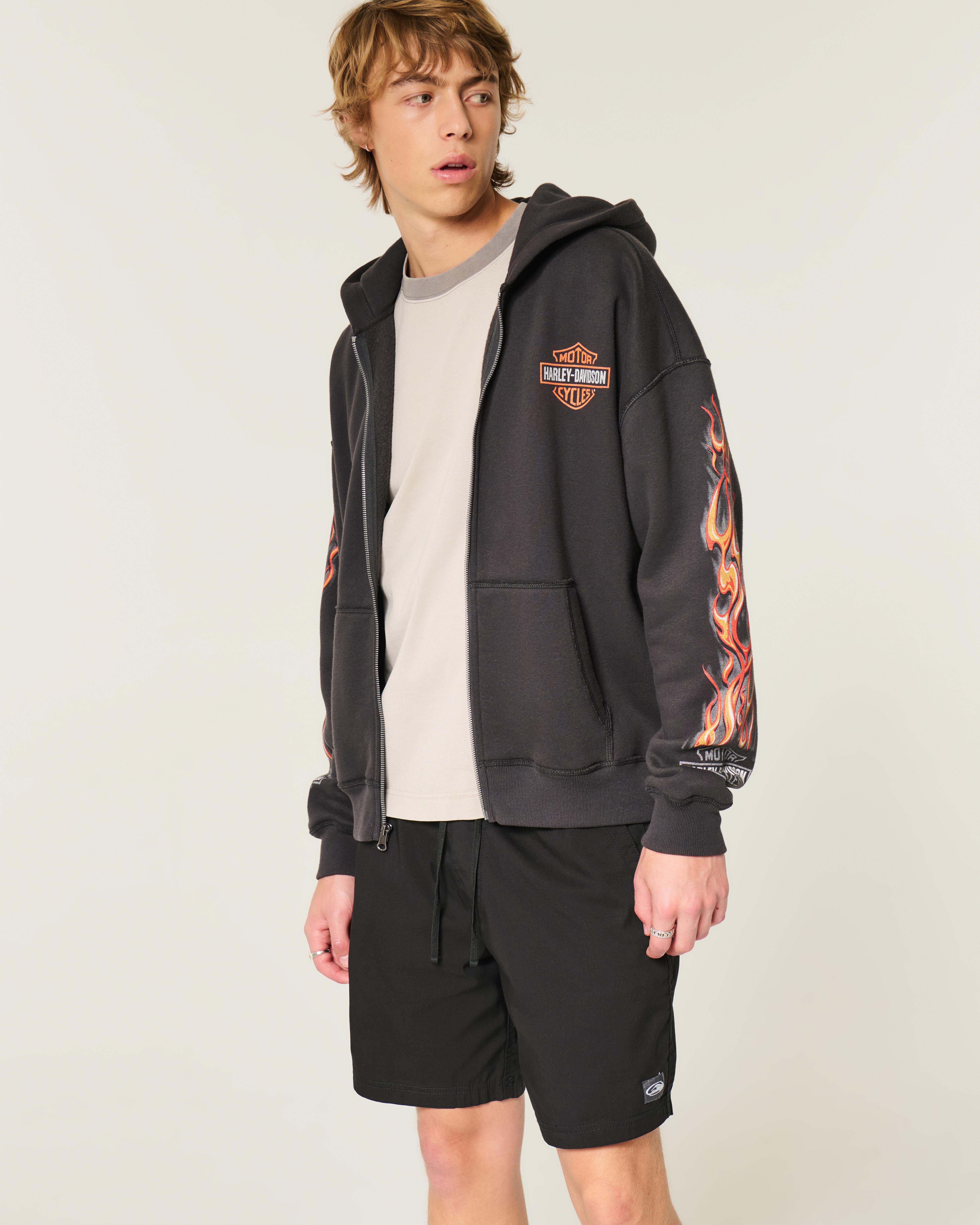 Мужские шорты Hollister Festival Pull-On Shorts — фото 3