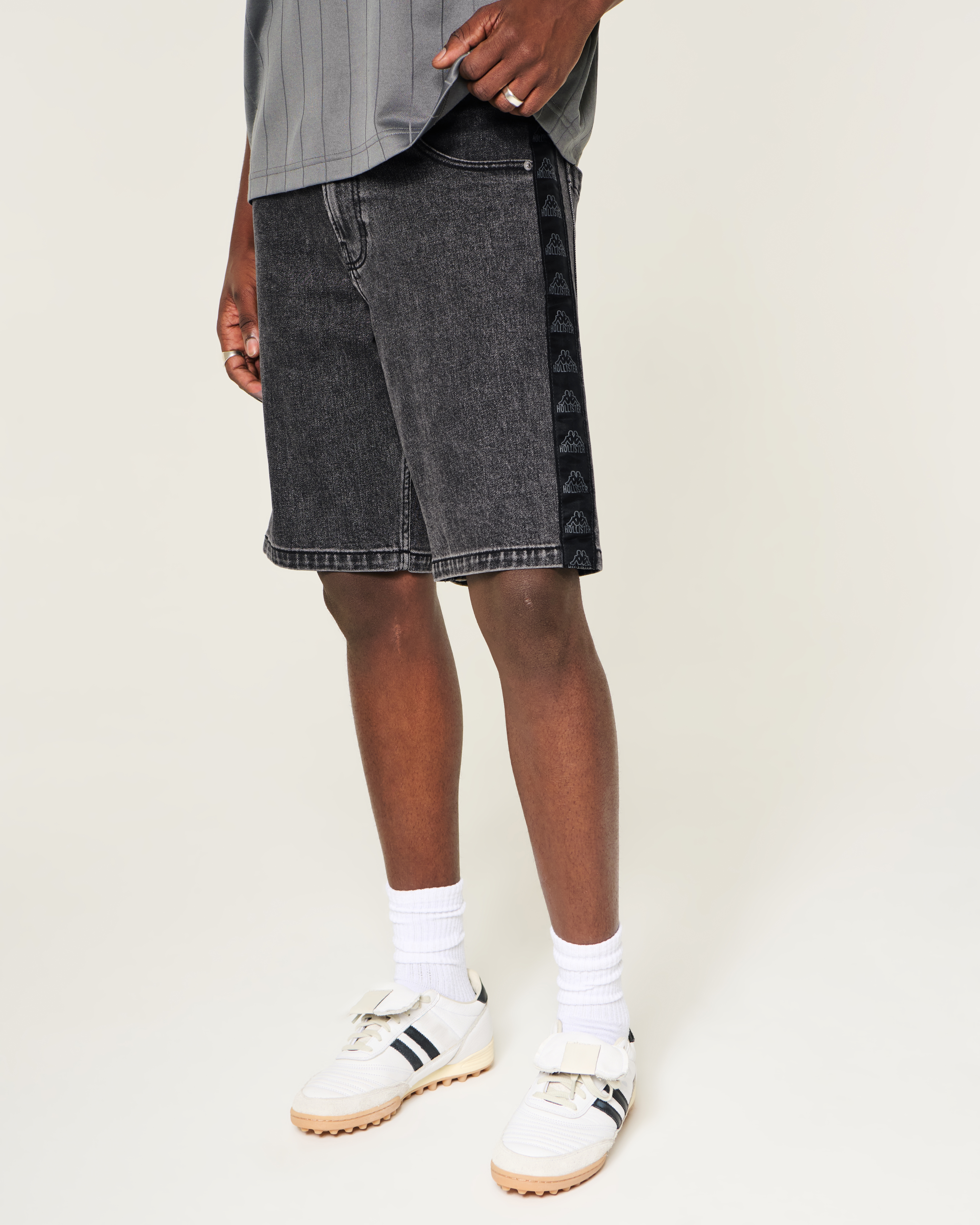 Мужские шорты Hollister + Kappa Baggy Jean Shorts — фото 3