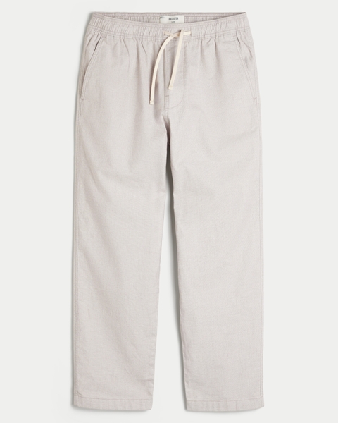 Мужские брюки Hollister Linen-Blend Loose Pull-On Pants