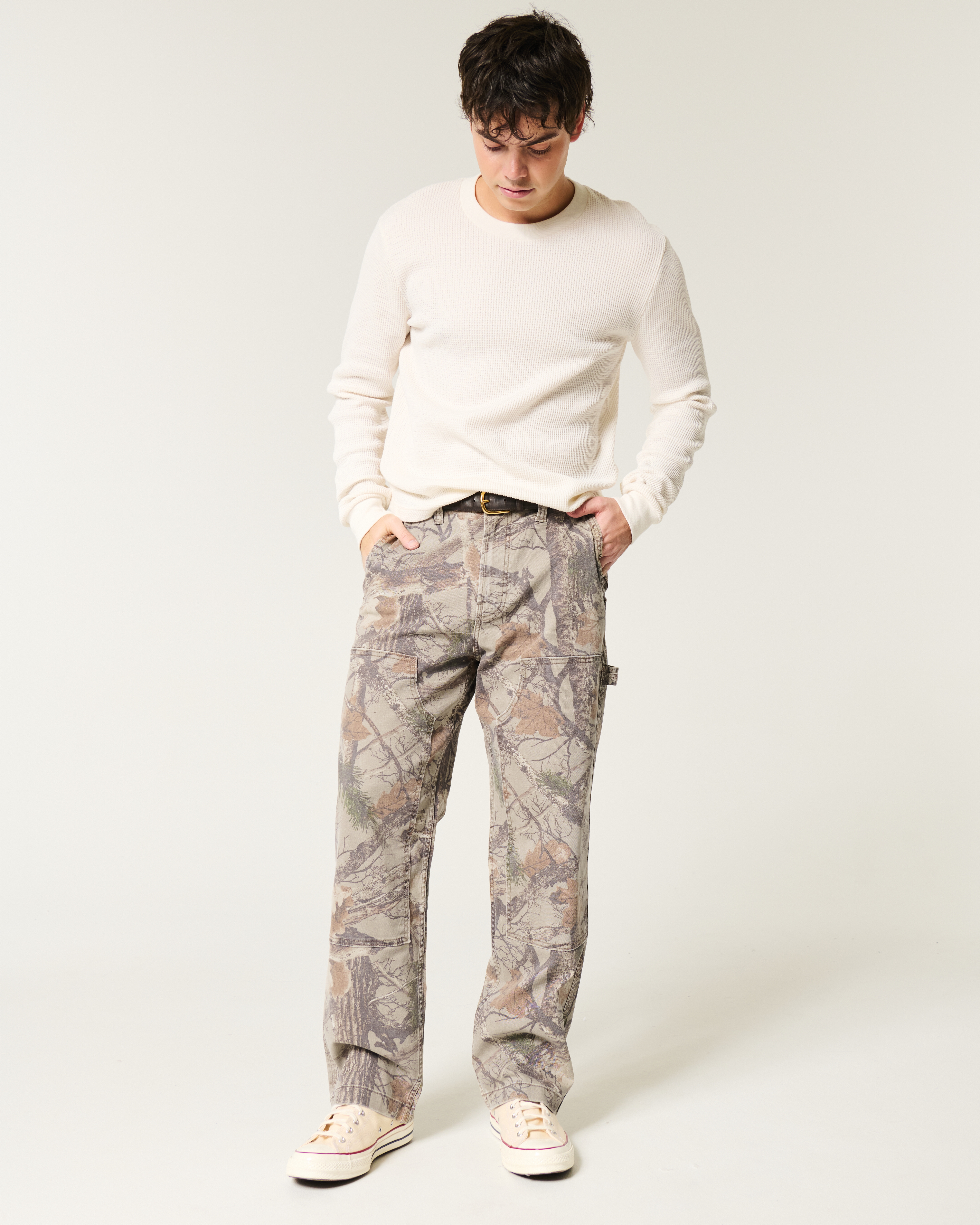 Мужские брюки Hollister Camo Baggy Carpenter Pants — фото 2