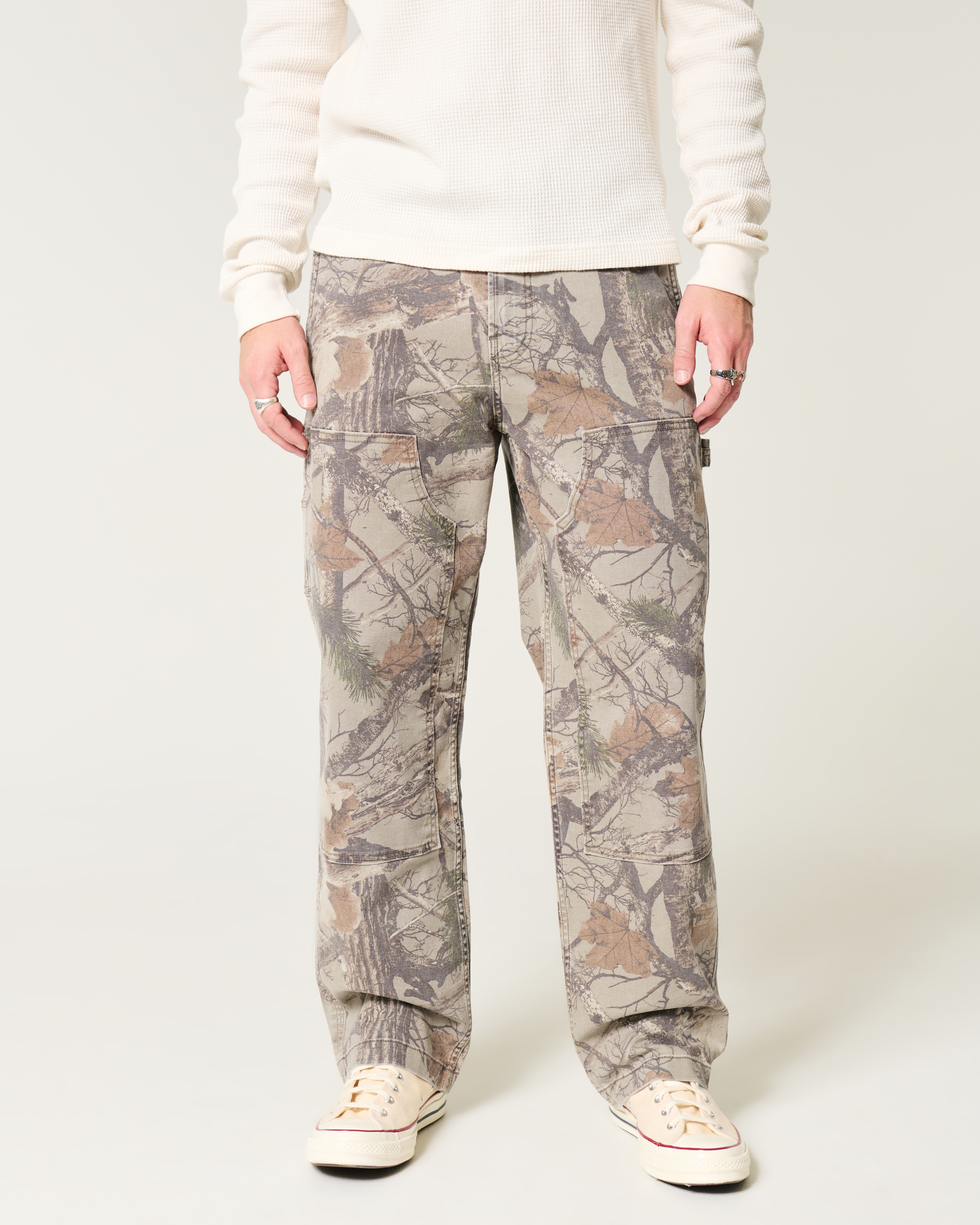 Мужские брюки Hollister Camo Baggy Carpenter Pants — фото 3