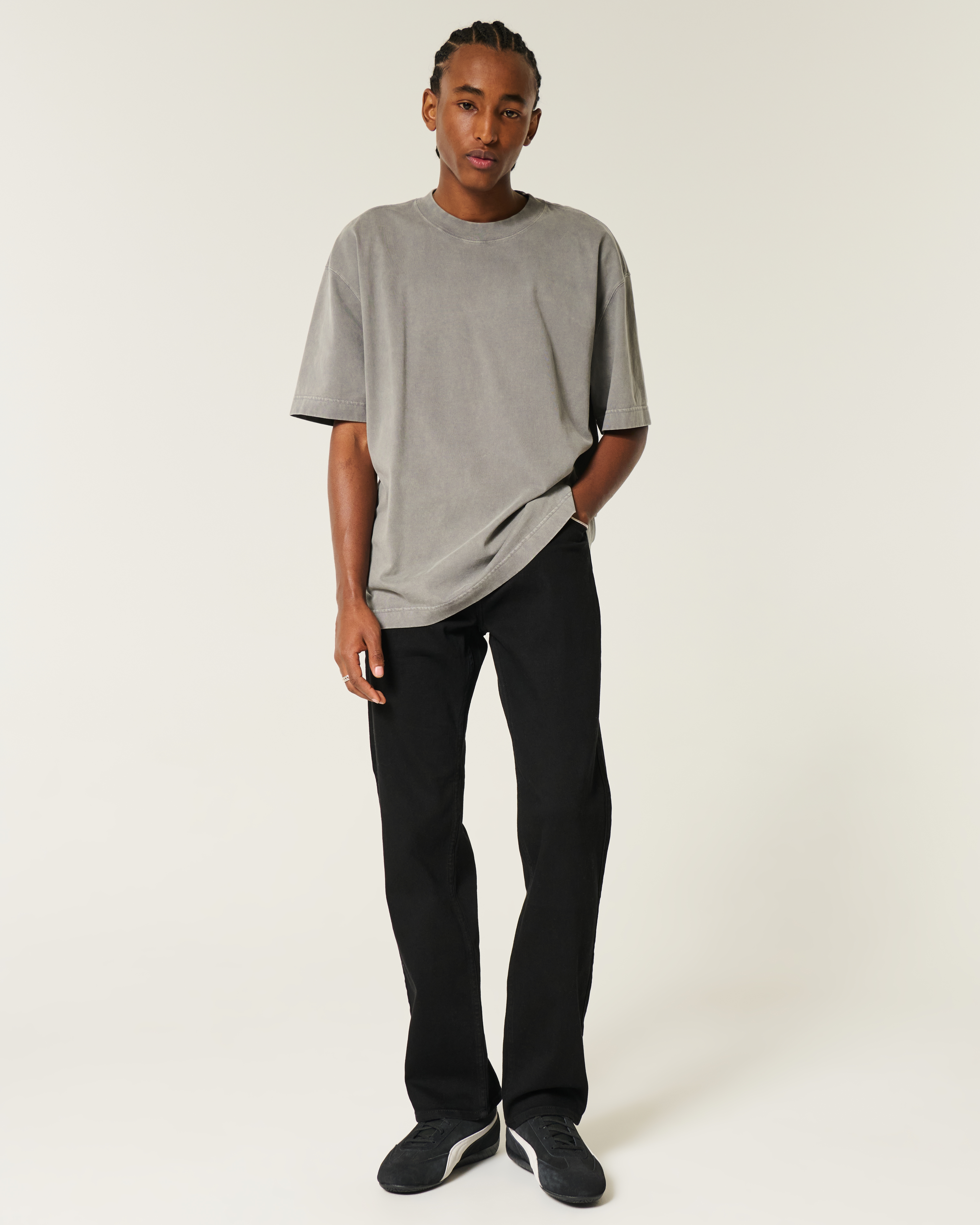 Мужские джинсы Hollister Medium Wash Straight Jeans — фото 2
