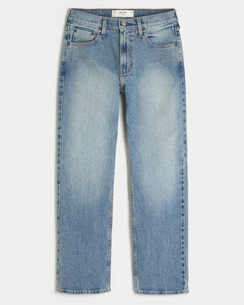 Мужские джинсы Hollister Medium Wash Straight Jeans