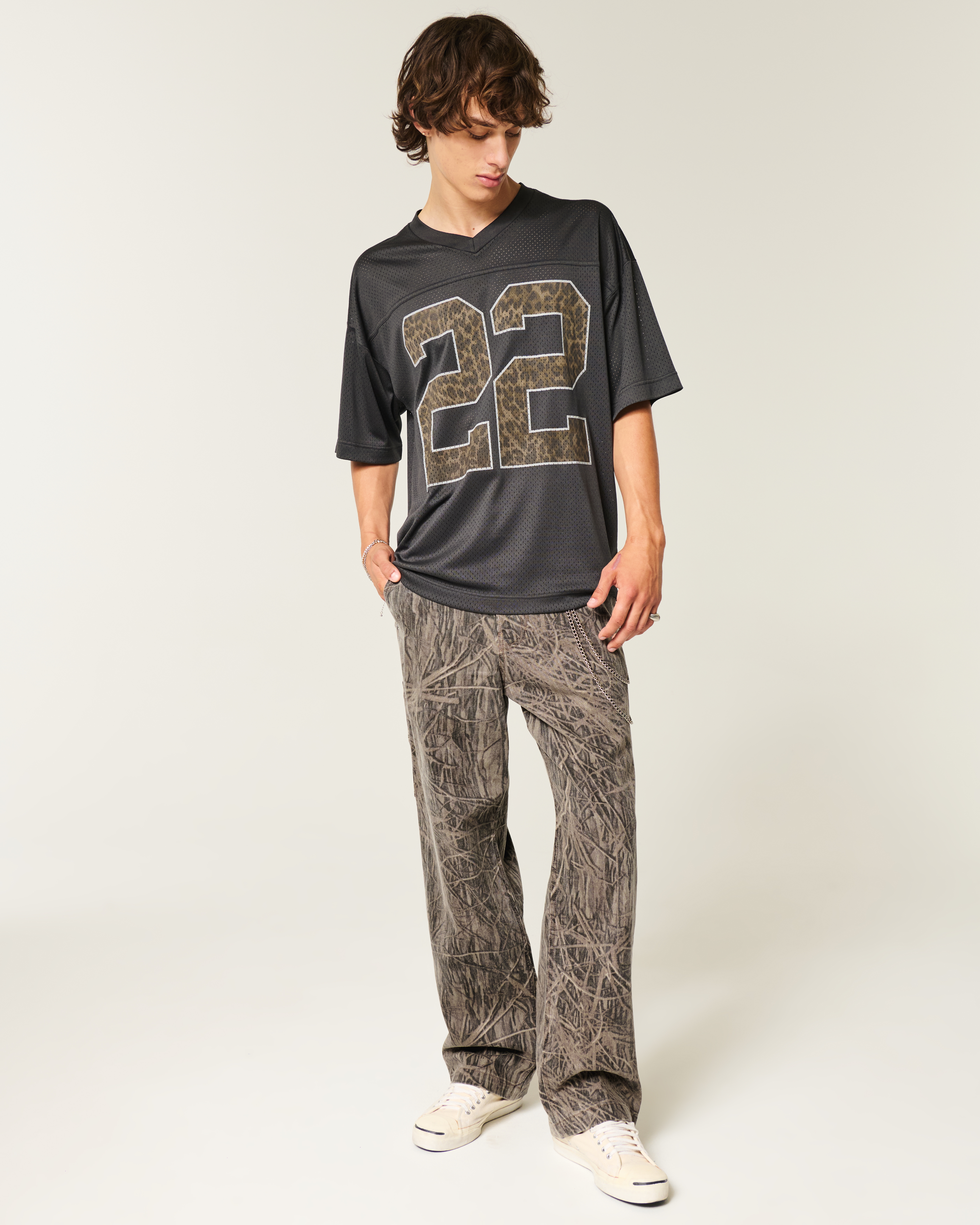 Мужские джинсы Hollister Light Wash Baggy Painter Jeans — фото 2