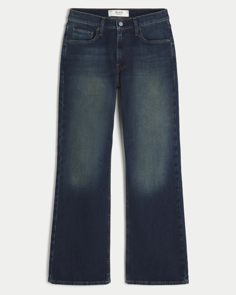 Мужские джинсы Hollister Washed Black Relaxed Bootcut Jeans