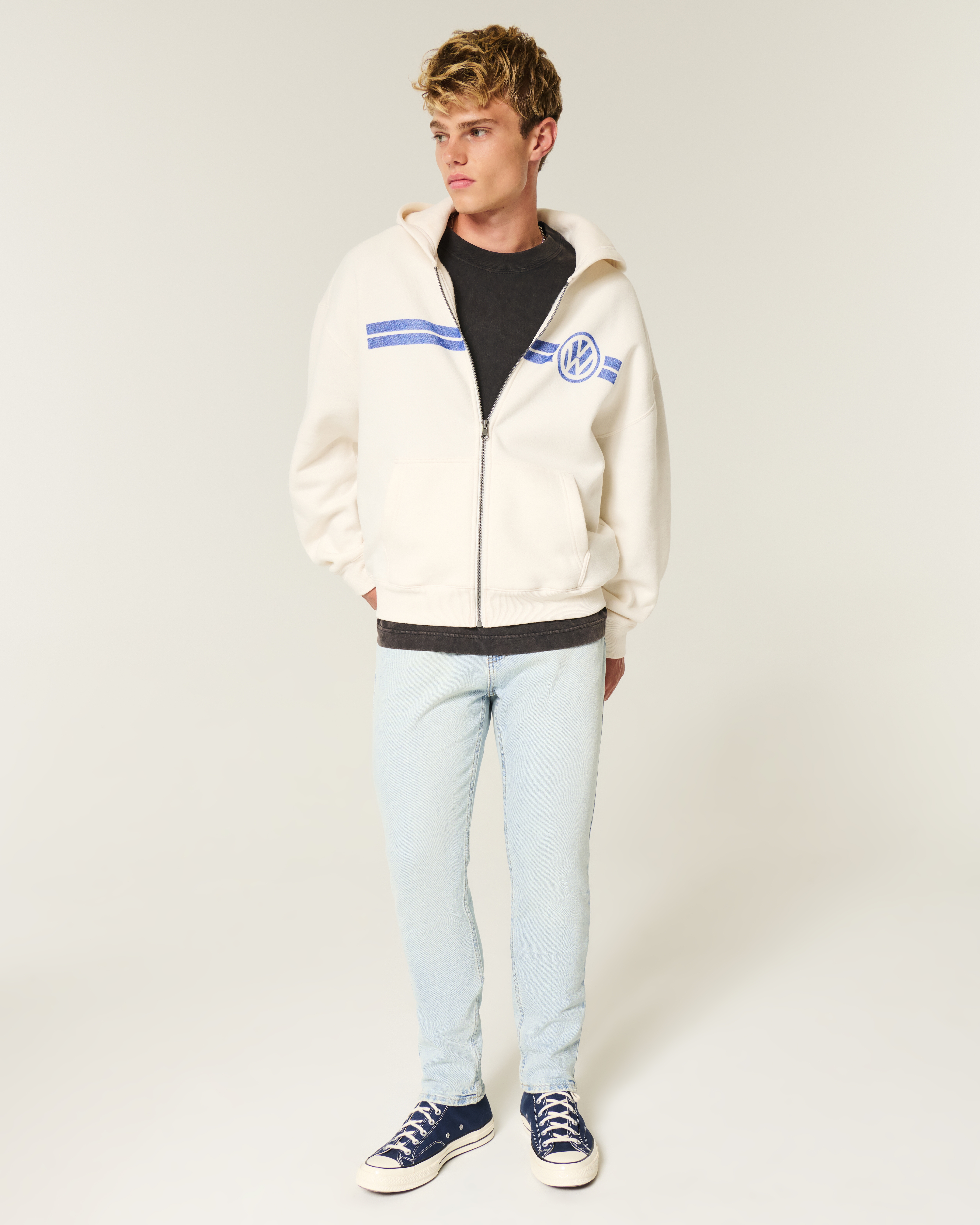 Мужские джинсы Hollister Light Wash Athletic Skinny Jeans — фото 2