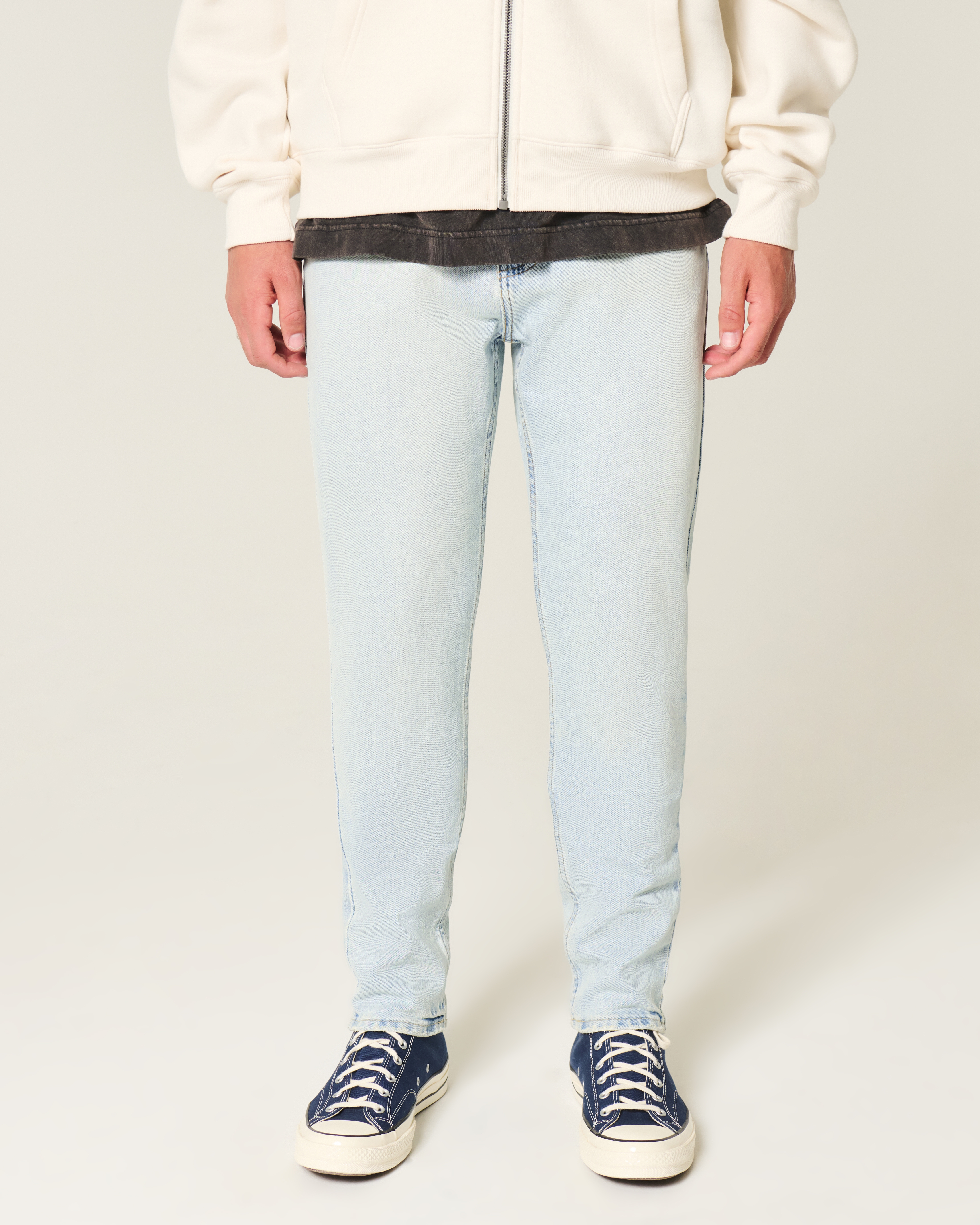 Мужские джинсы Hollister Light Wash Athletic Skinny Jeans — фото 3