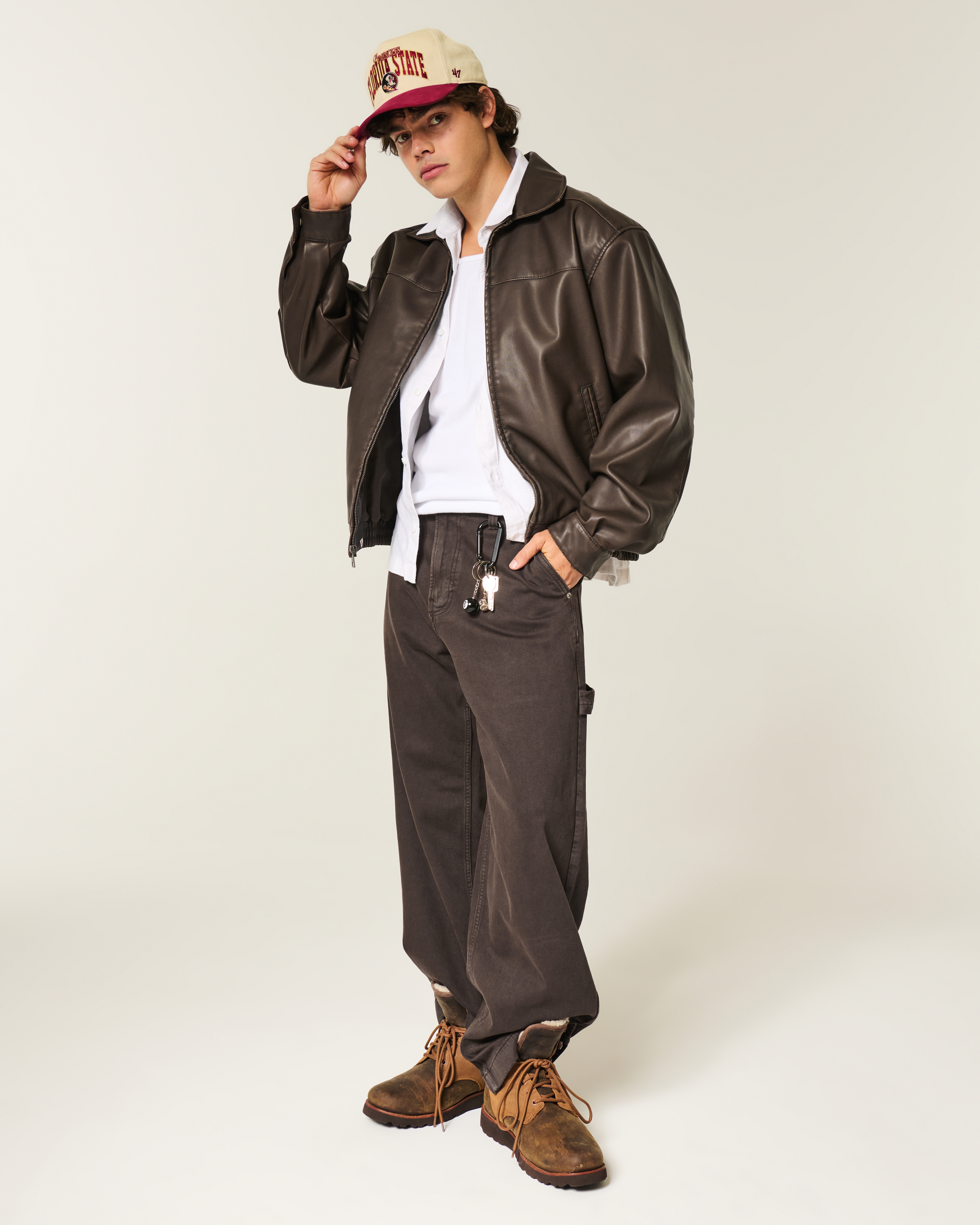 Мужские джинсы Hollister Light Wash Super Baggy Jeans — фото 2