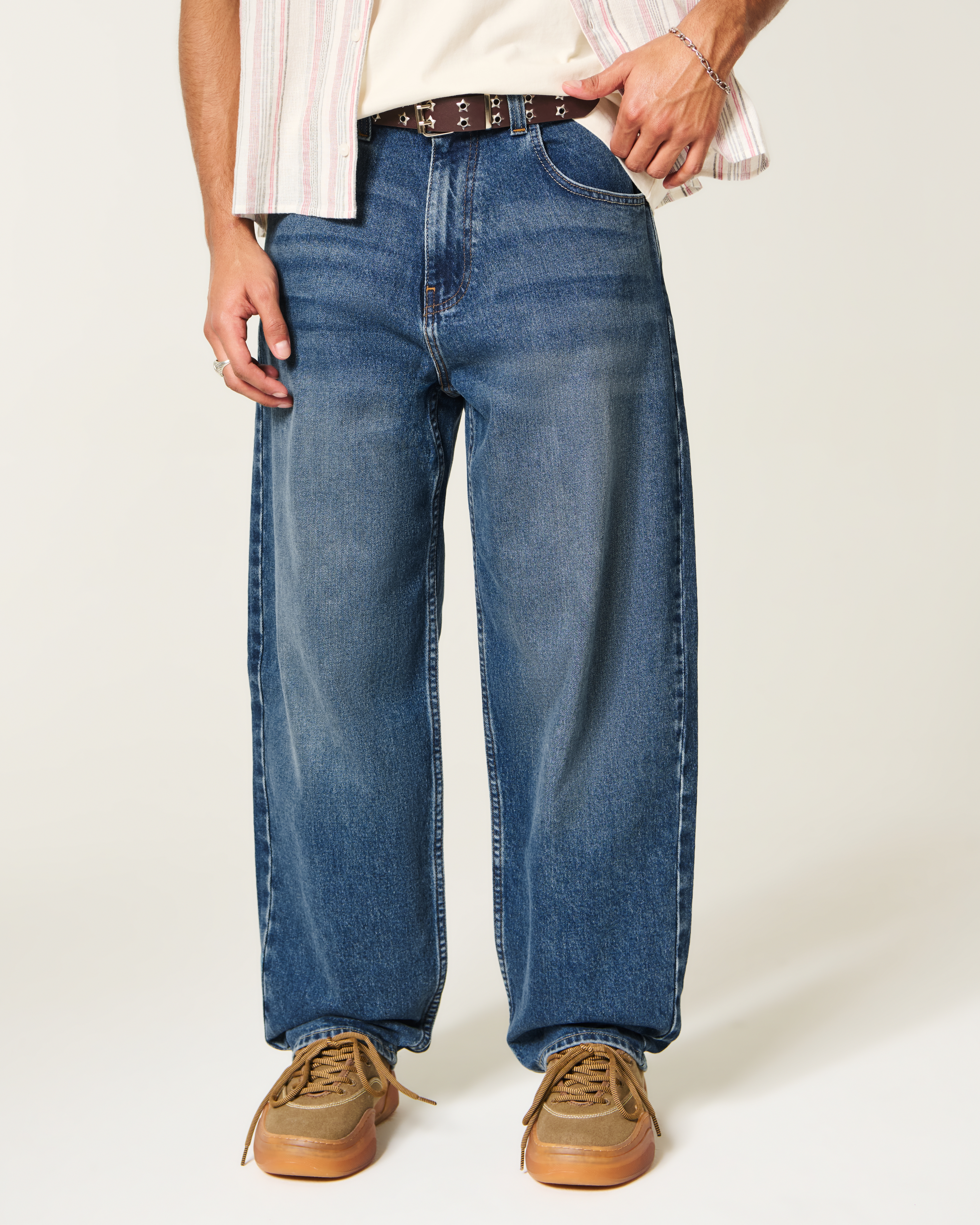 Мужские джинсы Hollister Skater Baggy Jeans — фото 3