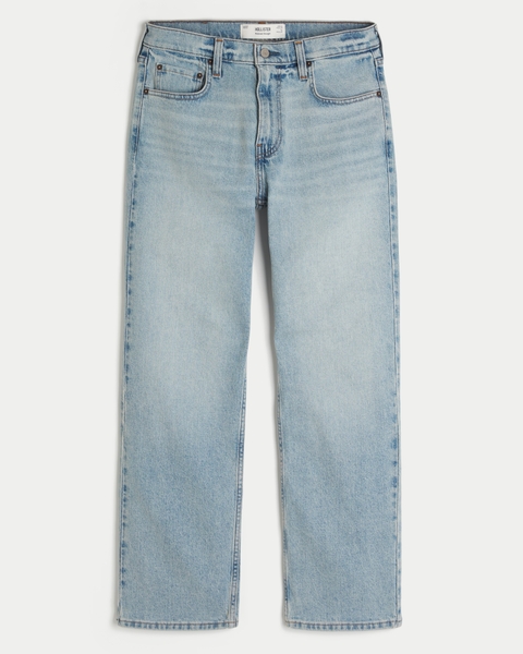 Мужские джинсы Hollister Washed Black Relaxed Straight Jeans