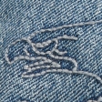 Medium Wash Eagle Embroidery Super Baggy Jeans