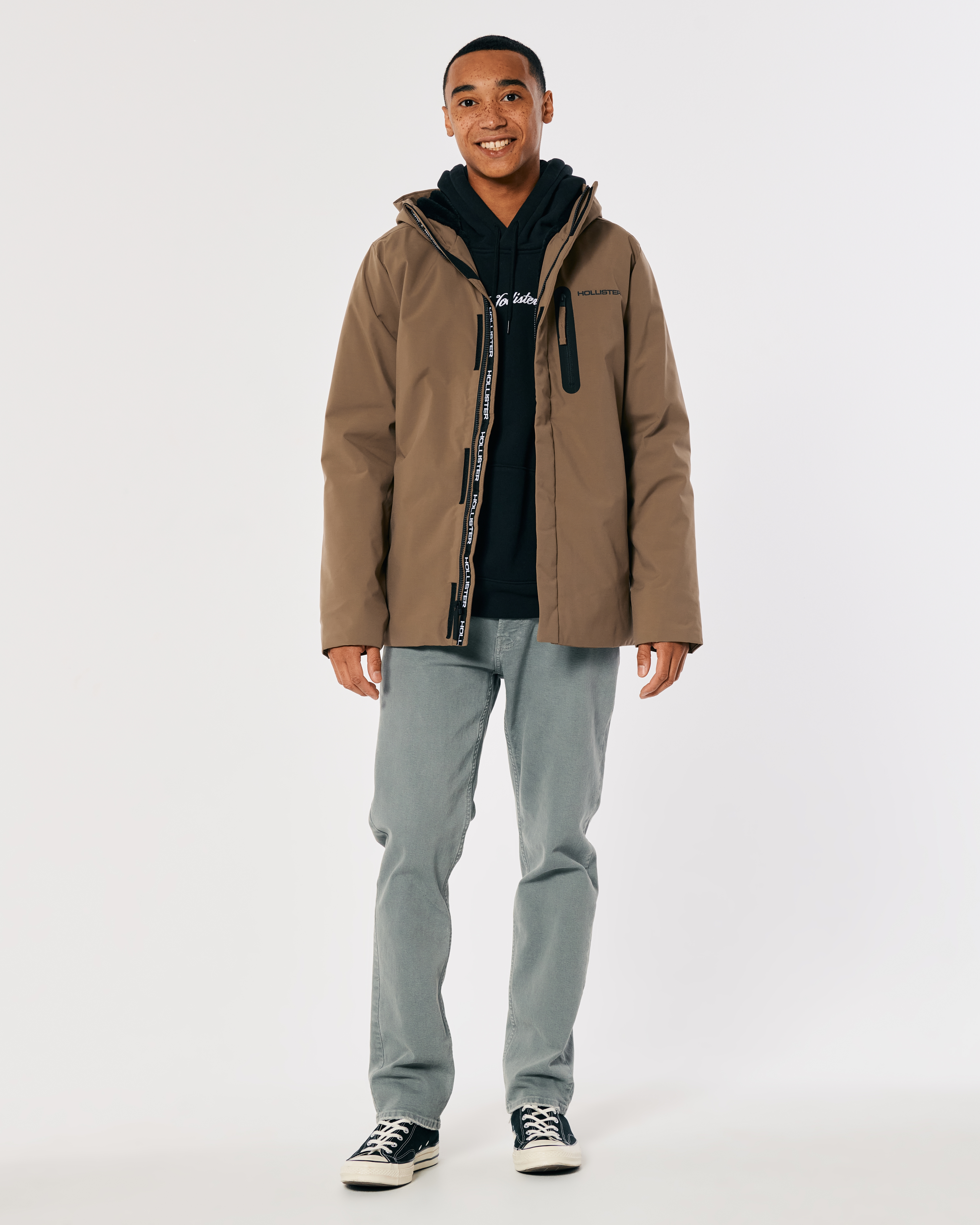hollister mens coats