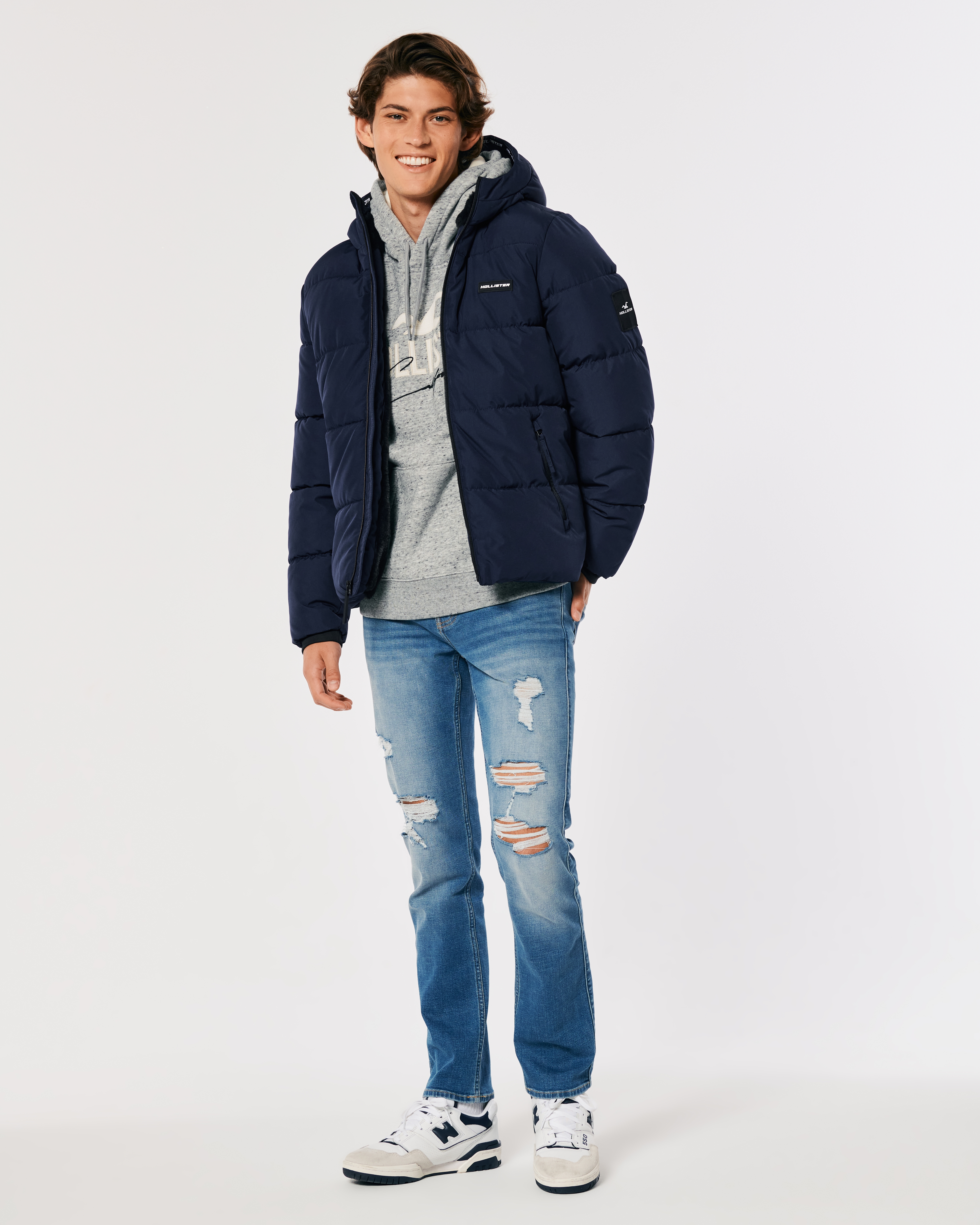hollister mens coats