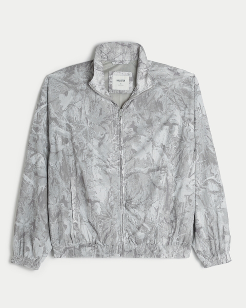 Мужские куртки Hollister Camo Zip-Up Windbreaker Jacket