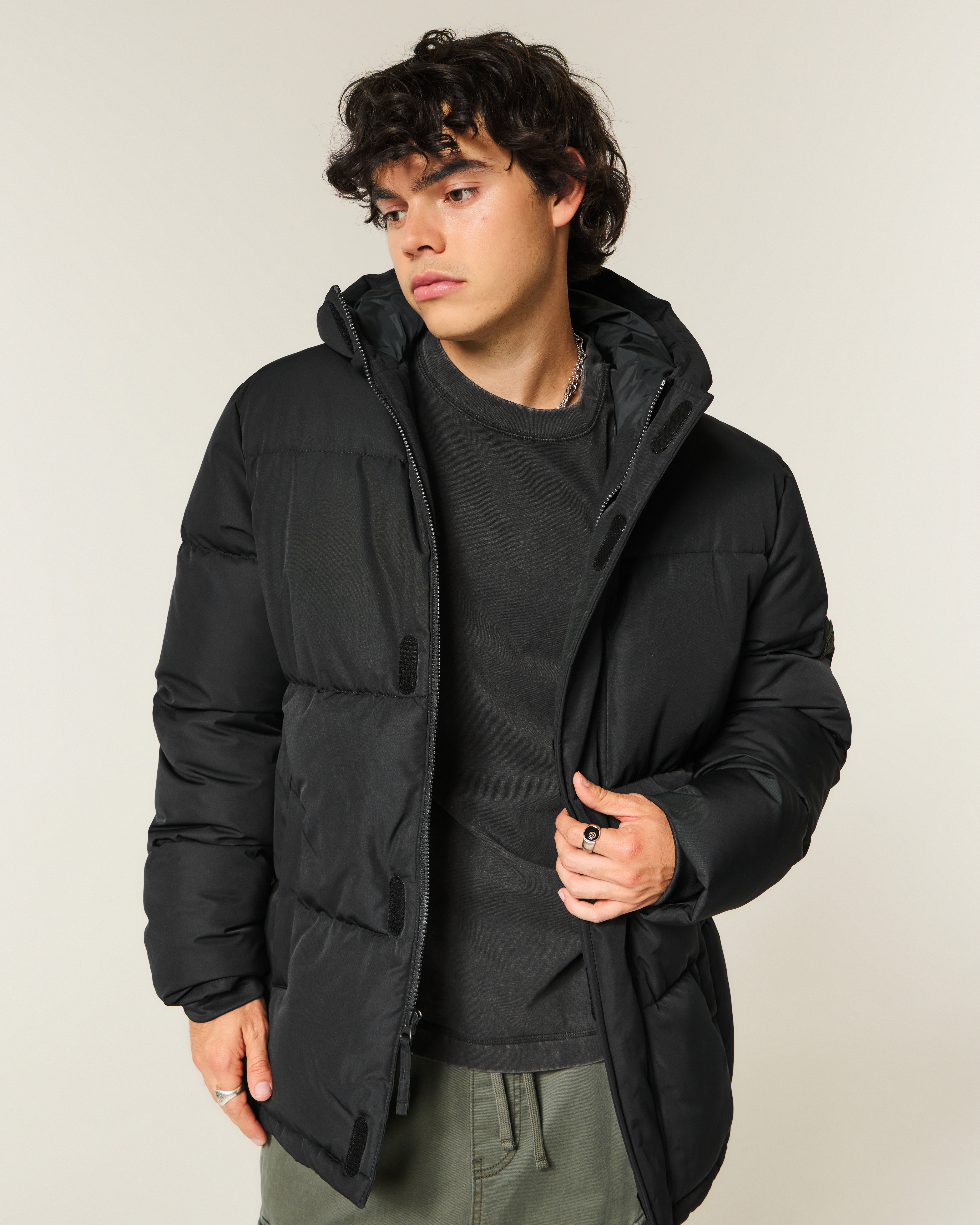 Мужские куртки Hollister Parka Puffer Jacket — фото 2