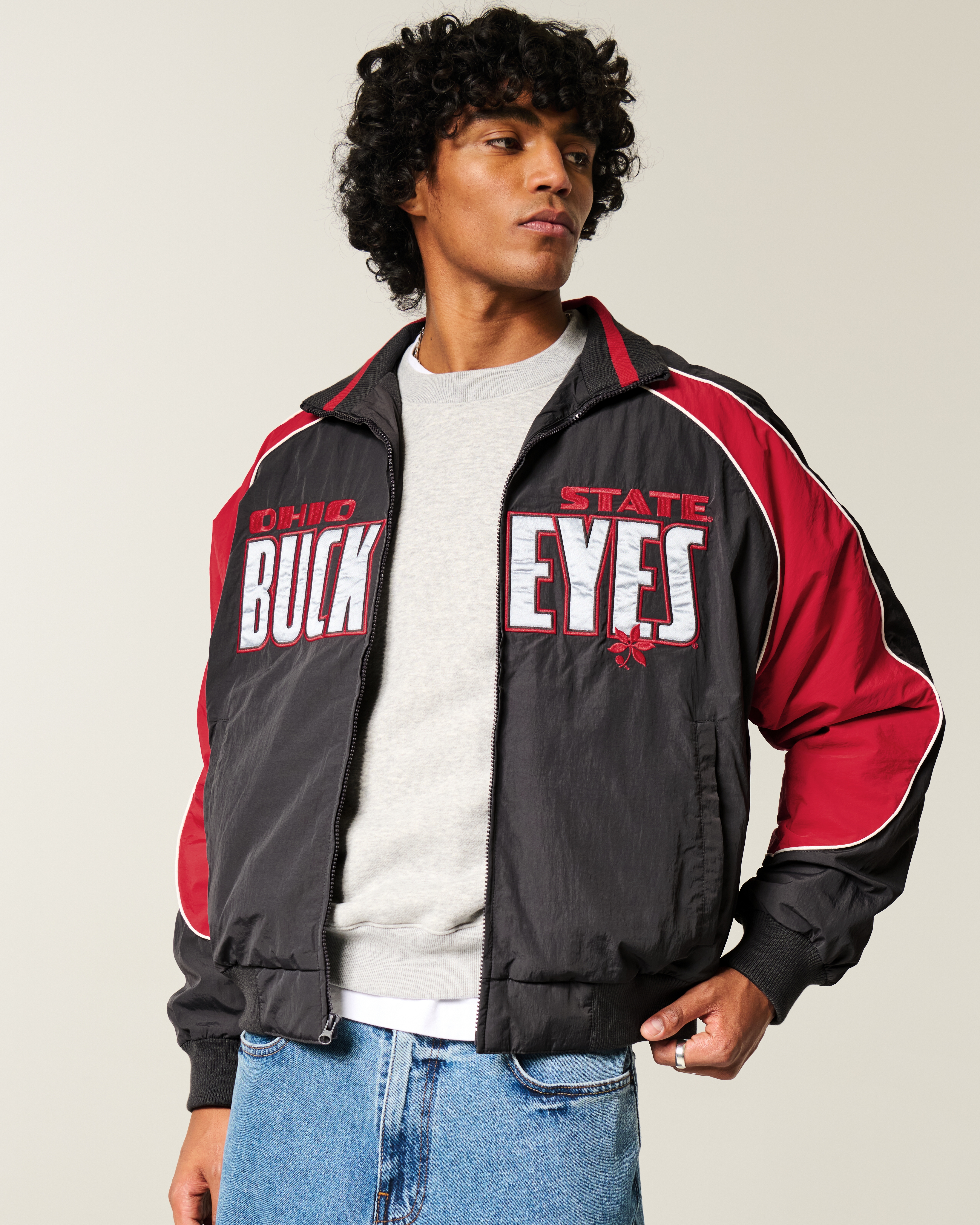 Мужские куртки Hollister University of Texas at Austin Longhorns Graphic Windbreaker Jacket — фото 2