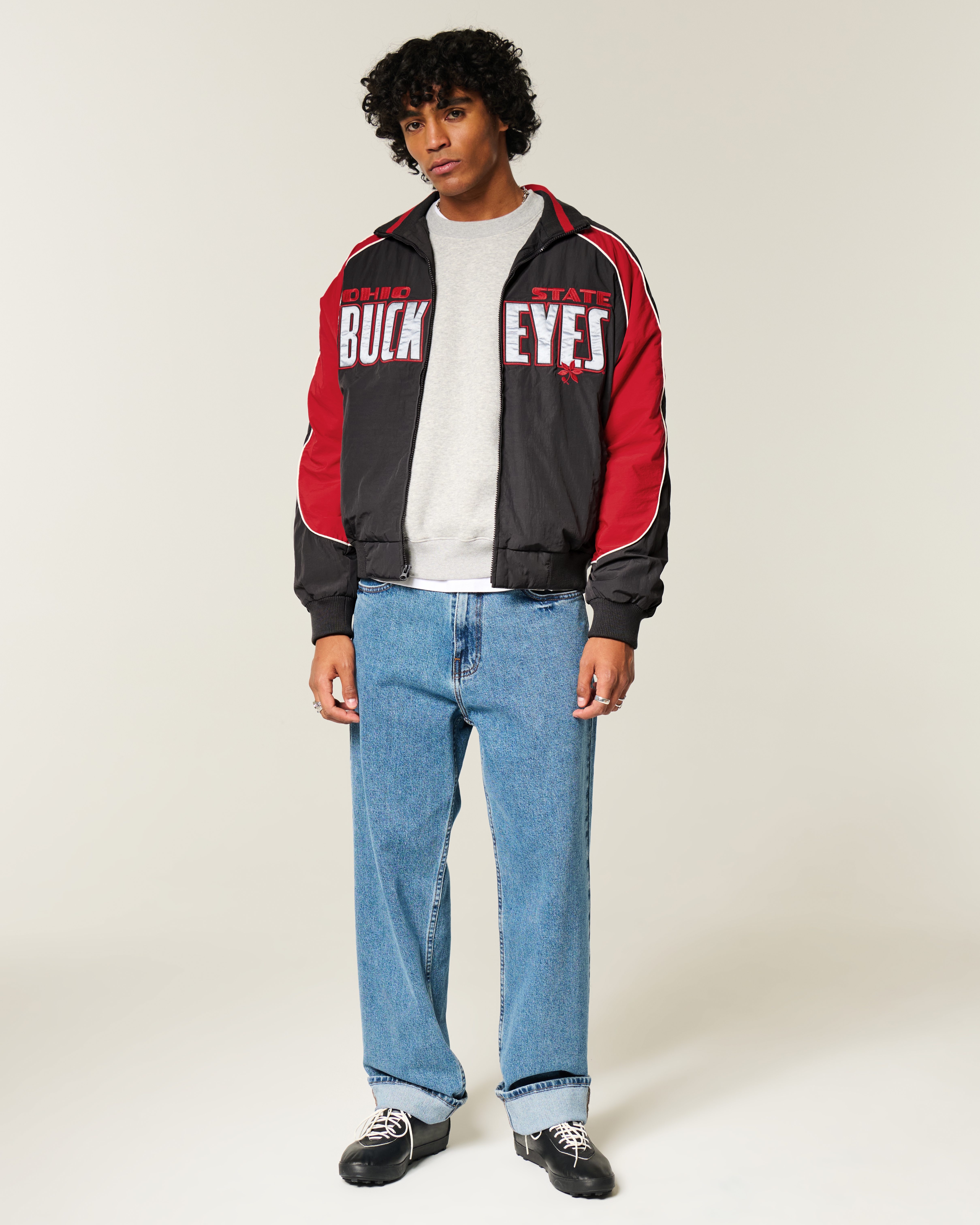 Мужские куртки Hollister University of Texas at Austin Longhorns Graphic Windbreaker Jacket — фото 3