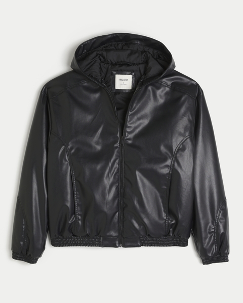 Мужские куртки Hollister Faux Leather Skater Jacket