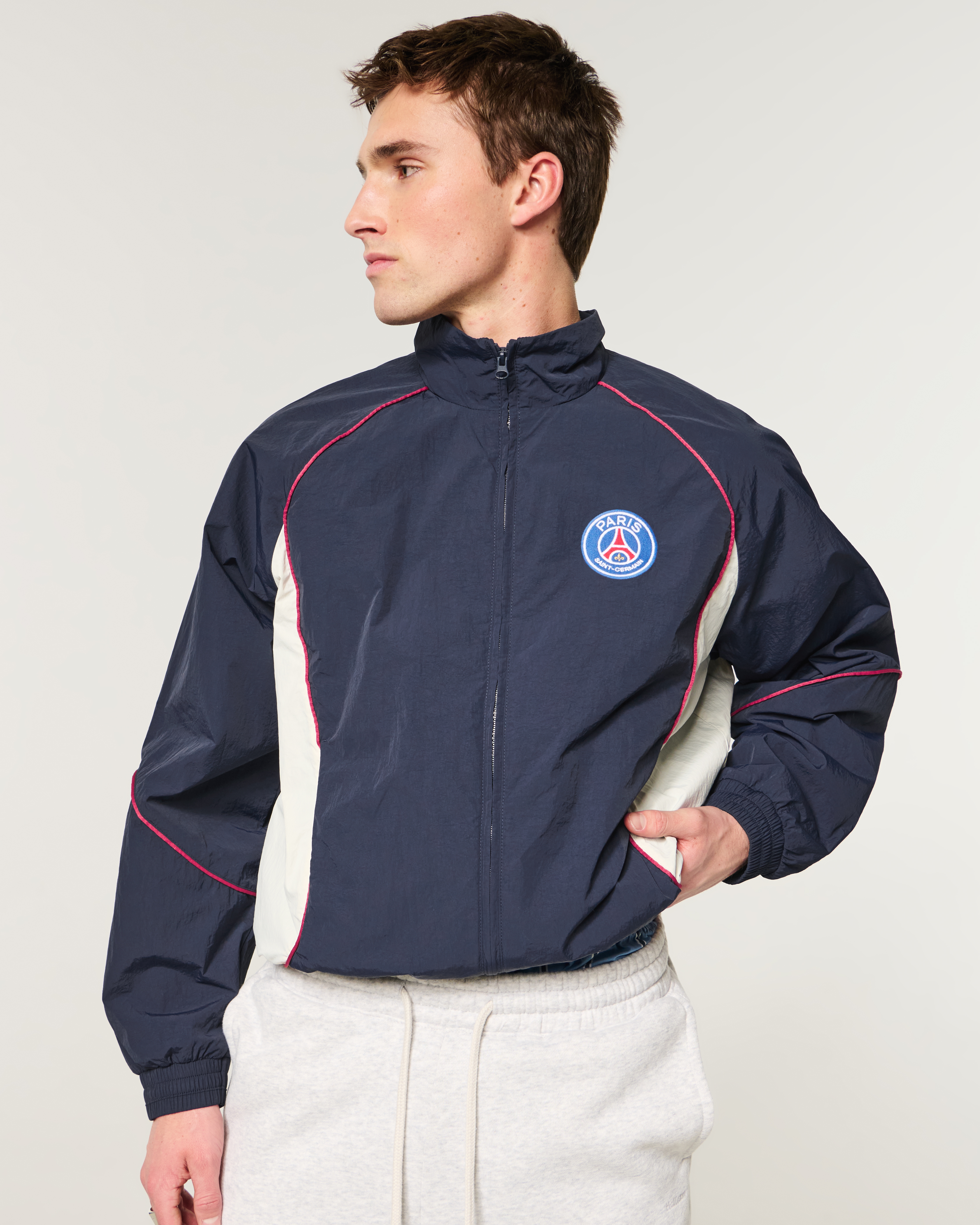 Мужские куртки Hollister Paris Saint-Germain F.C. Zip-Up Jacket — фото 3