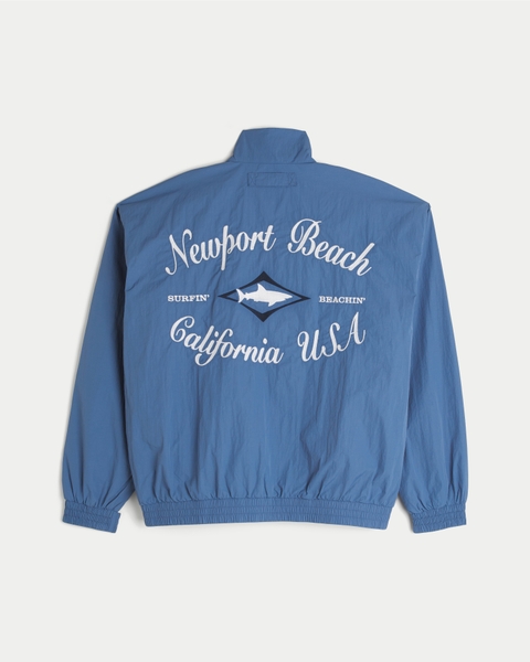 Мужские куртки Hollister Newport Beach Graphic Mock-Neck Jacket