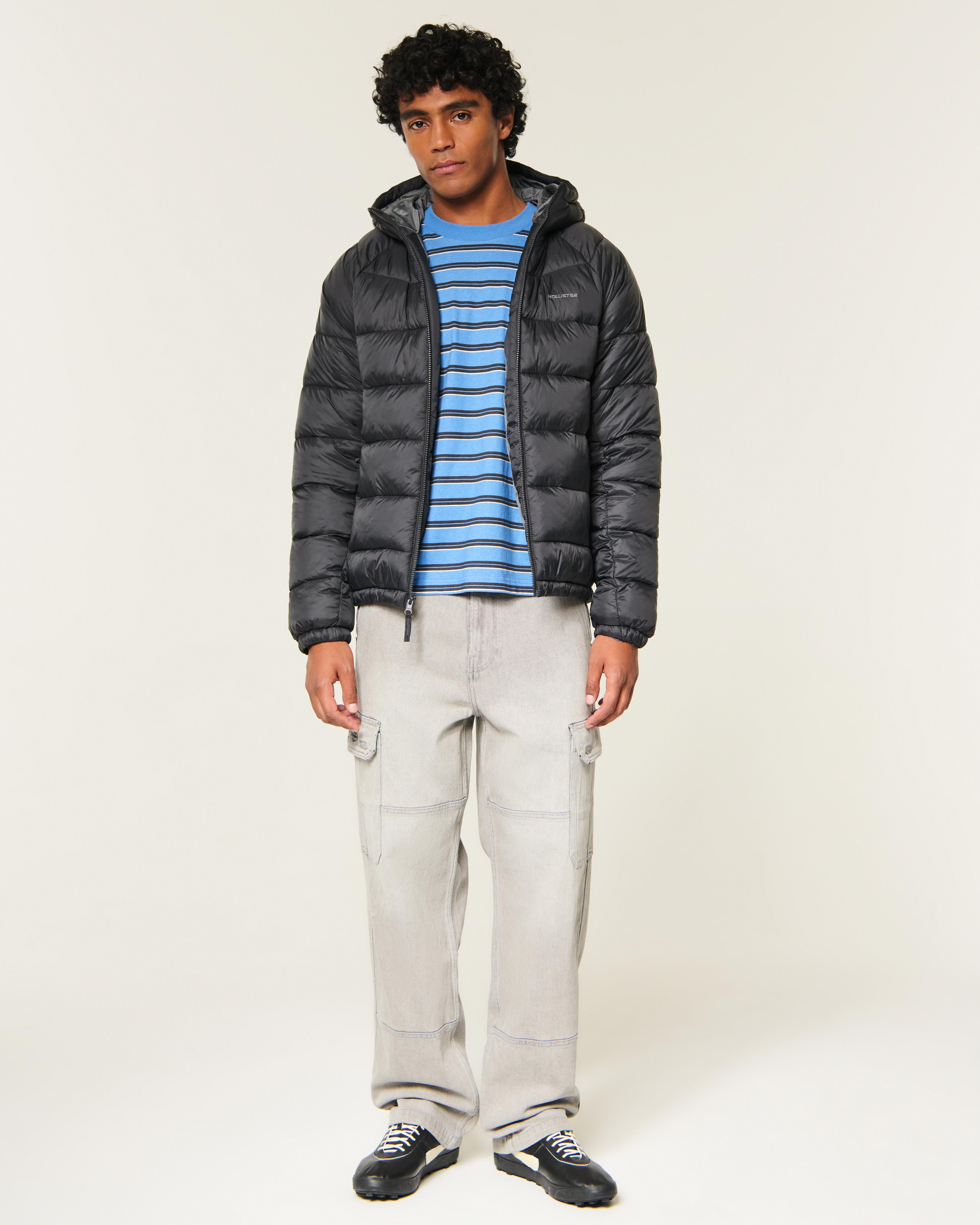 Женская куртка Hollister Feel Good Puffer, цвет: Чёрный — фото 3