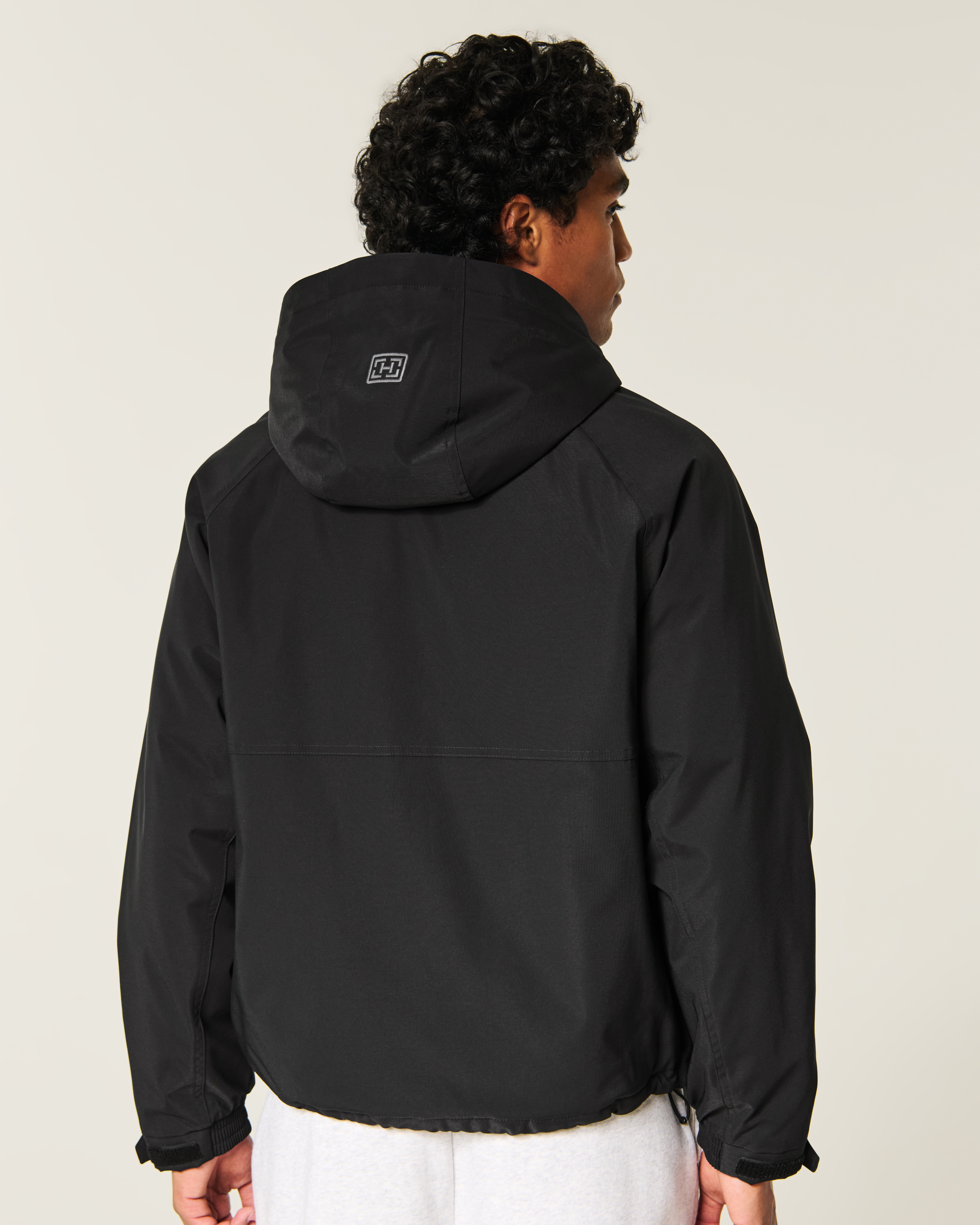 Мужская куртка Hollister All-Weather, цвет: Чёрный — фото 3
