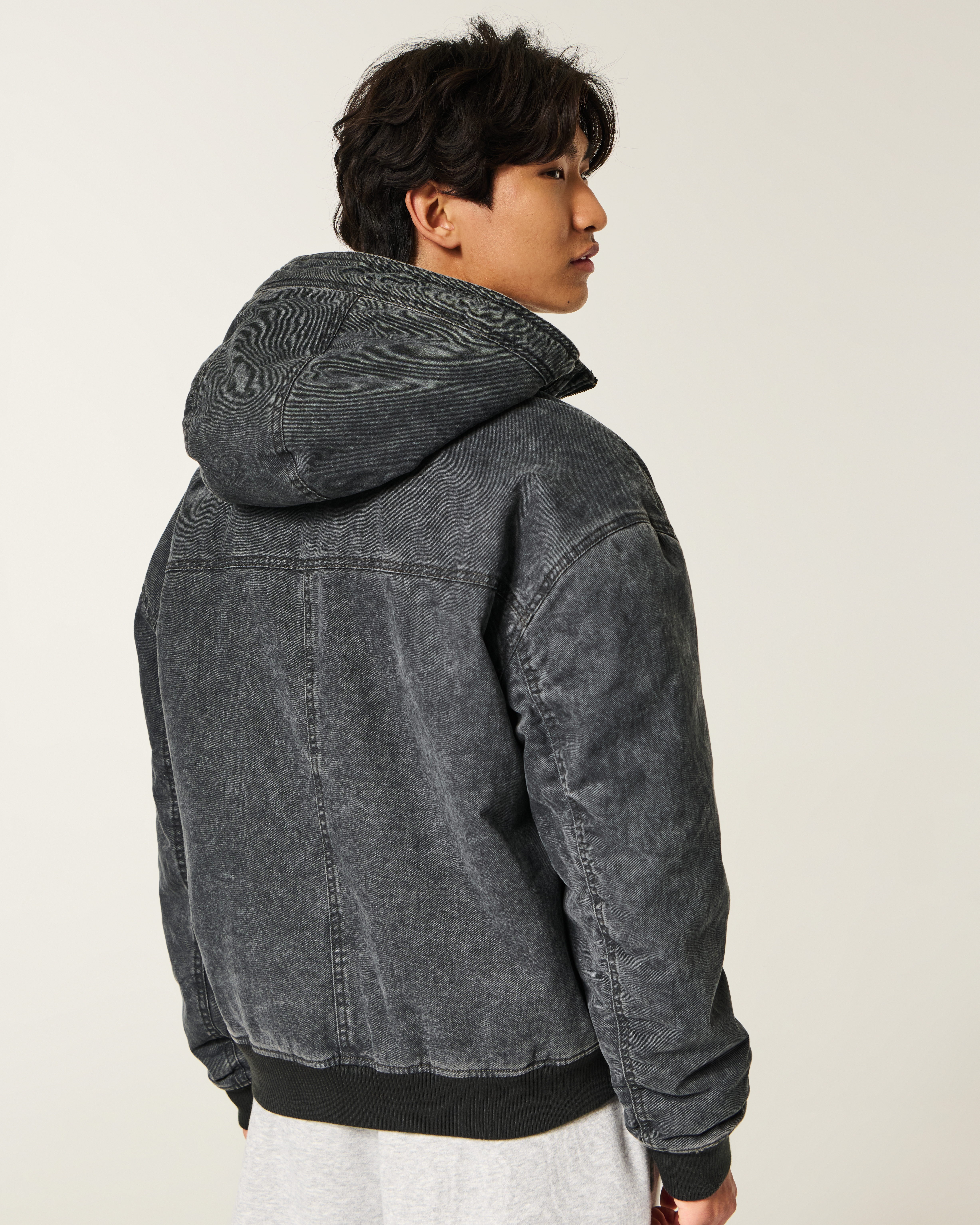 Мужские худи Hollister Sherpa-Lined Jacket — фото 3