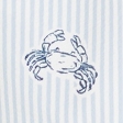 blue stripe print