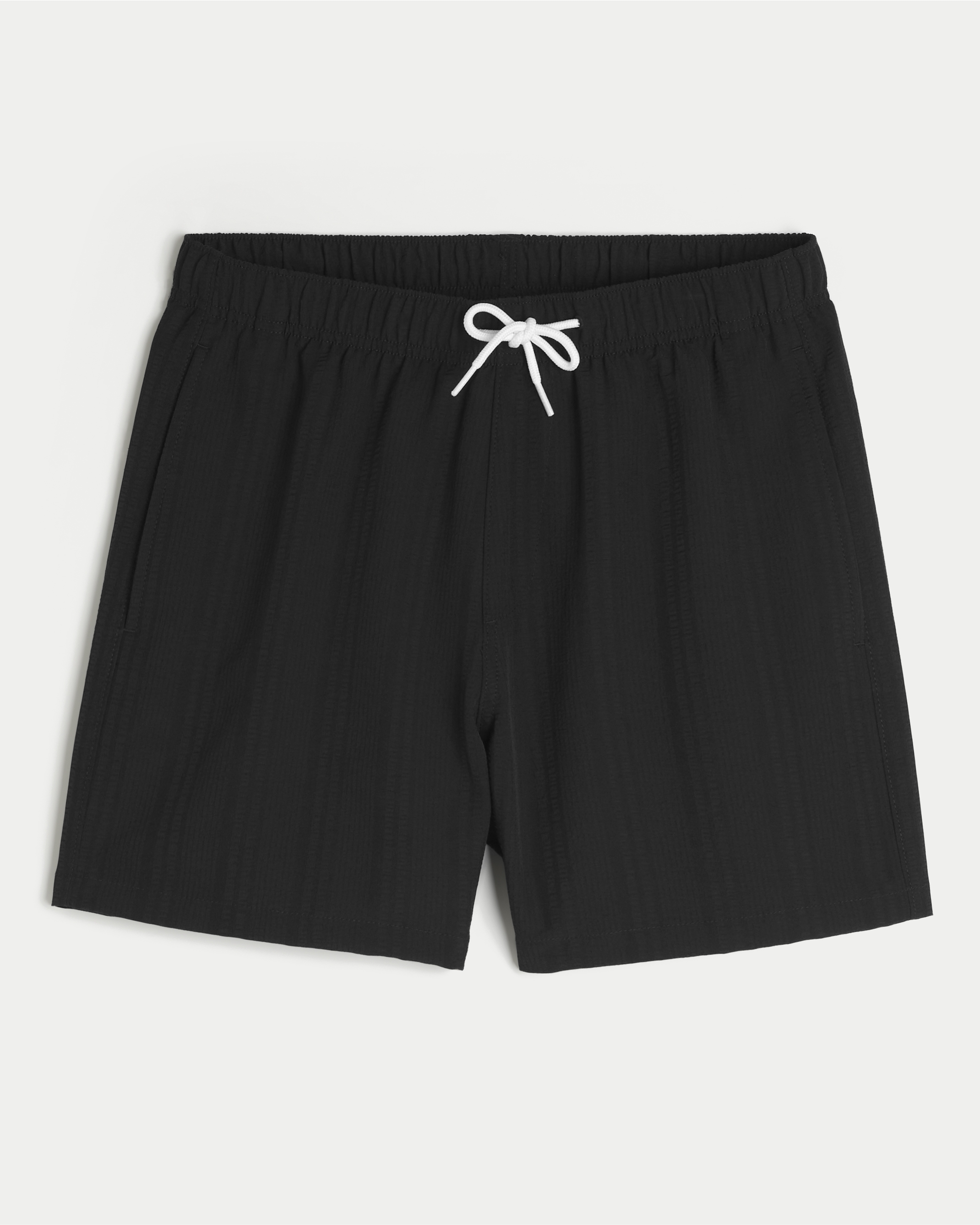 Плавки Seersucker Vacation для мужчин — Hollister, цвет: Чёрный