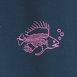 navy print