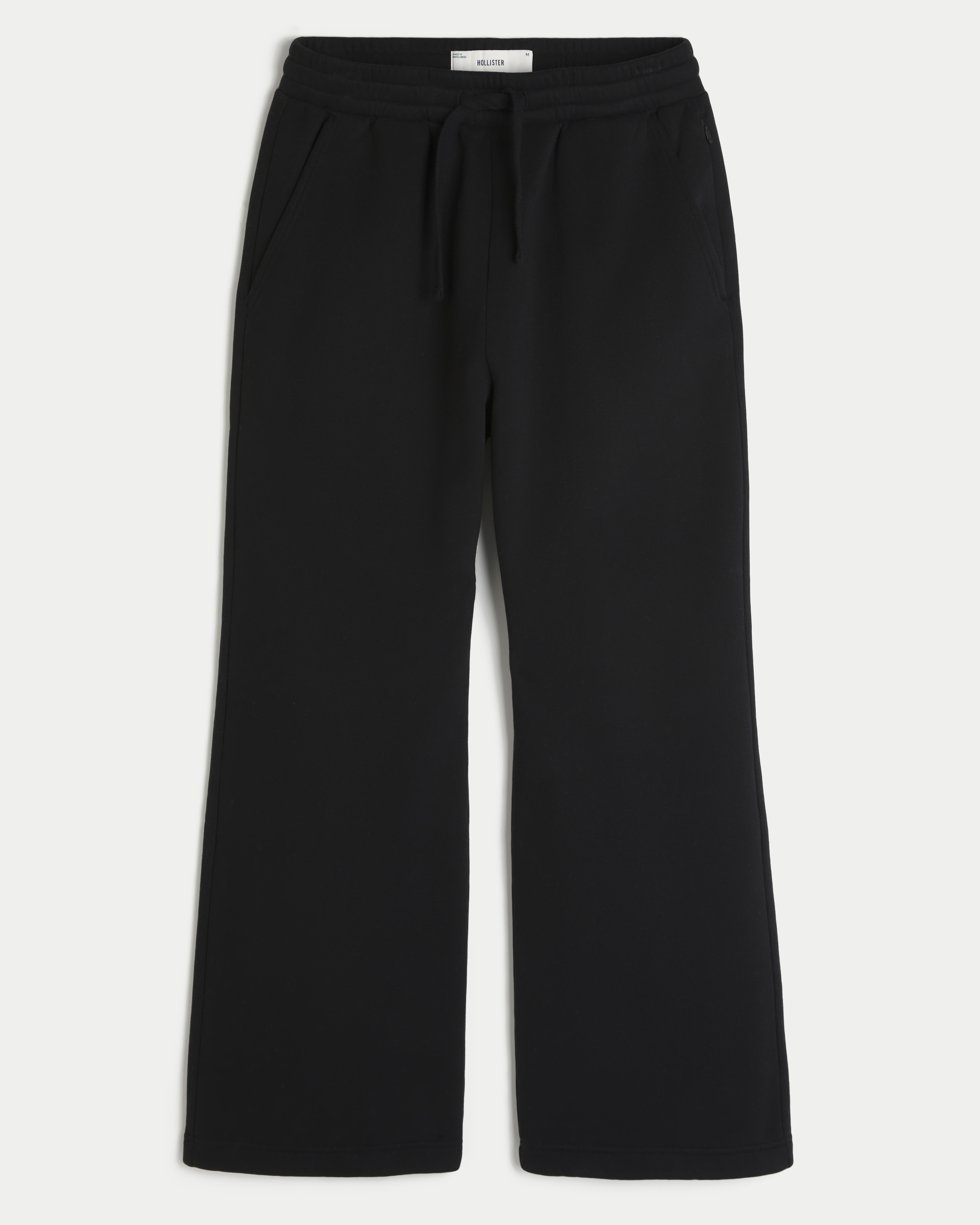 Брюки Hollister Feel Good Boot Sweatpants, цвет: Чёрный