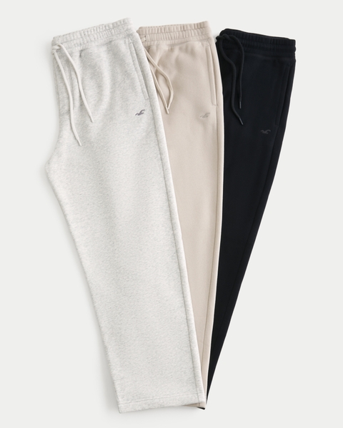 Мужские брюки Hollister Baggy Fleece Icon Jogger 3-Pack