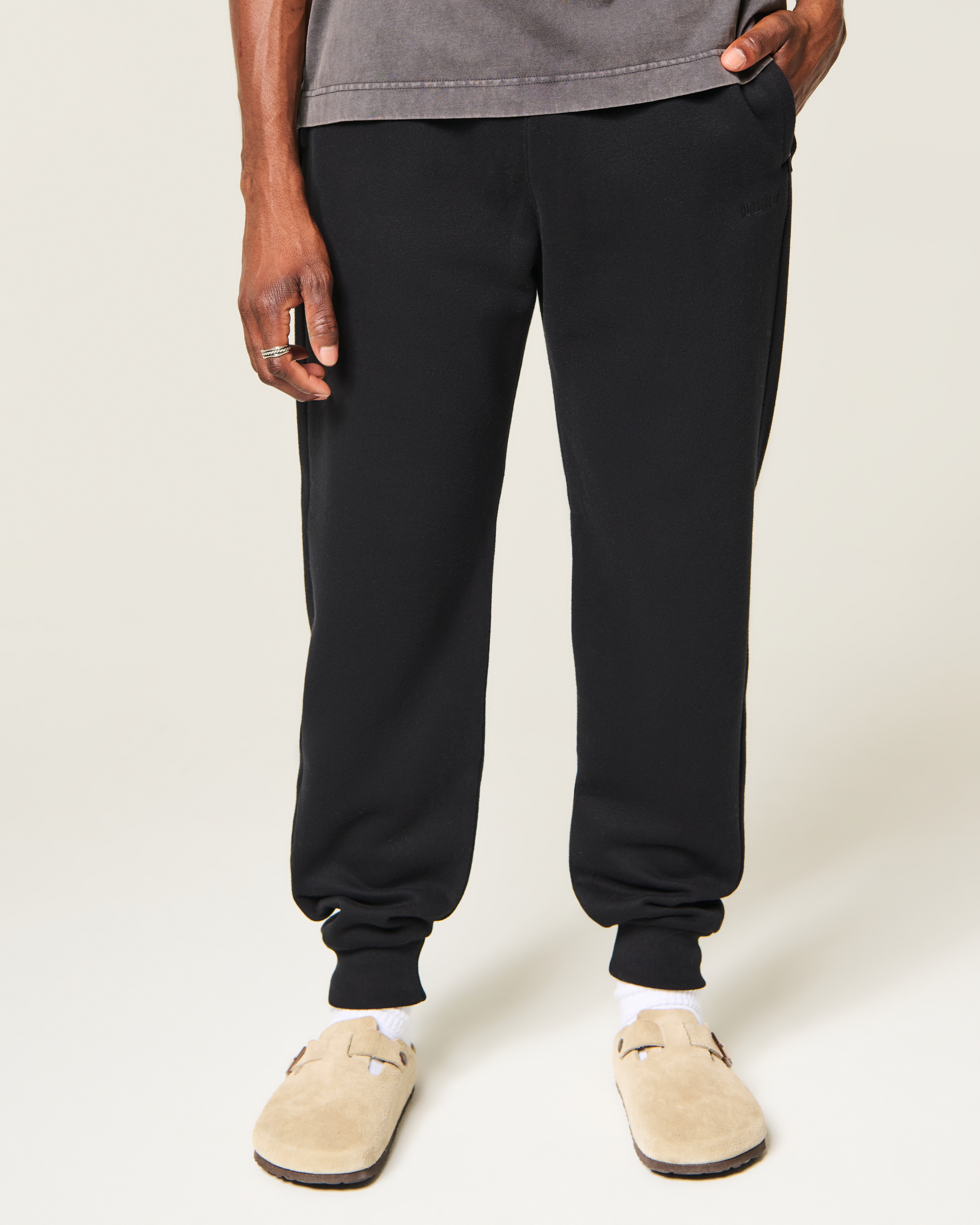 Мужские брюки Hollister Relaxed Fleece Joggers — фото 3