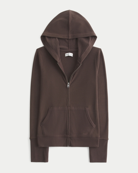 Женские худи Hollister Cozy Rib Seamless Fabric Zip-Up