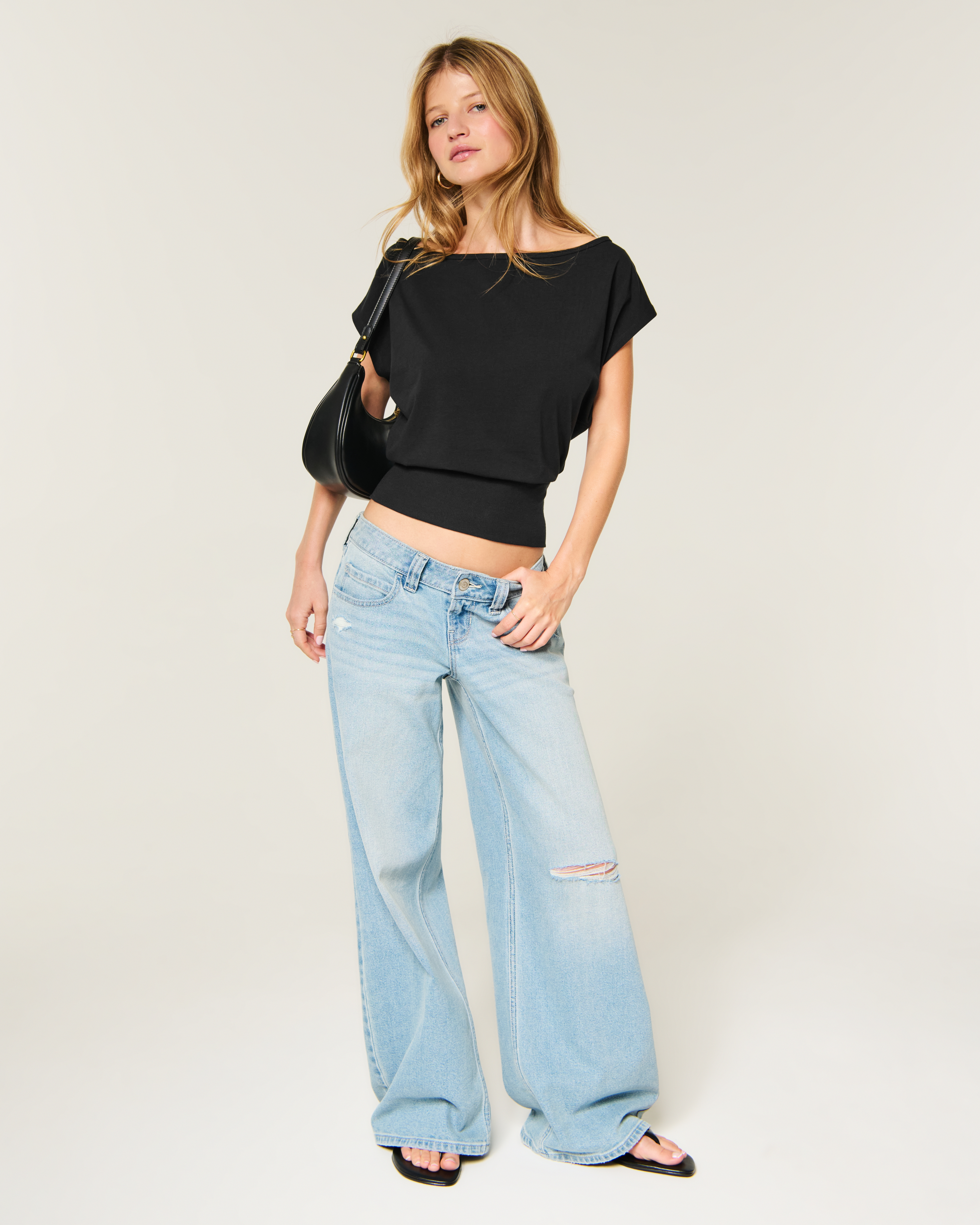 Женские топы Hollister Banded Off-the-Shoulder Top — фото 3