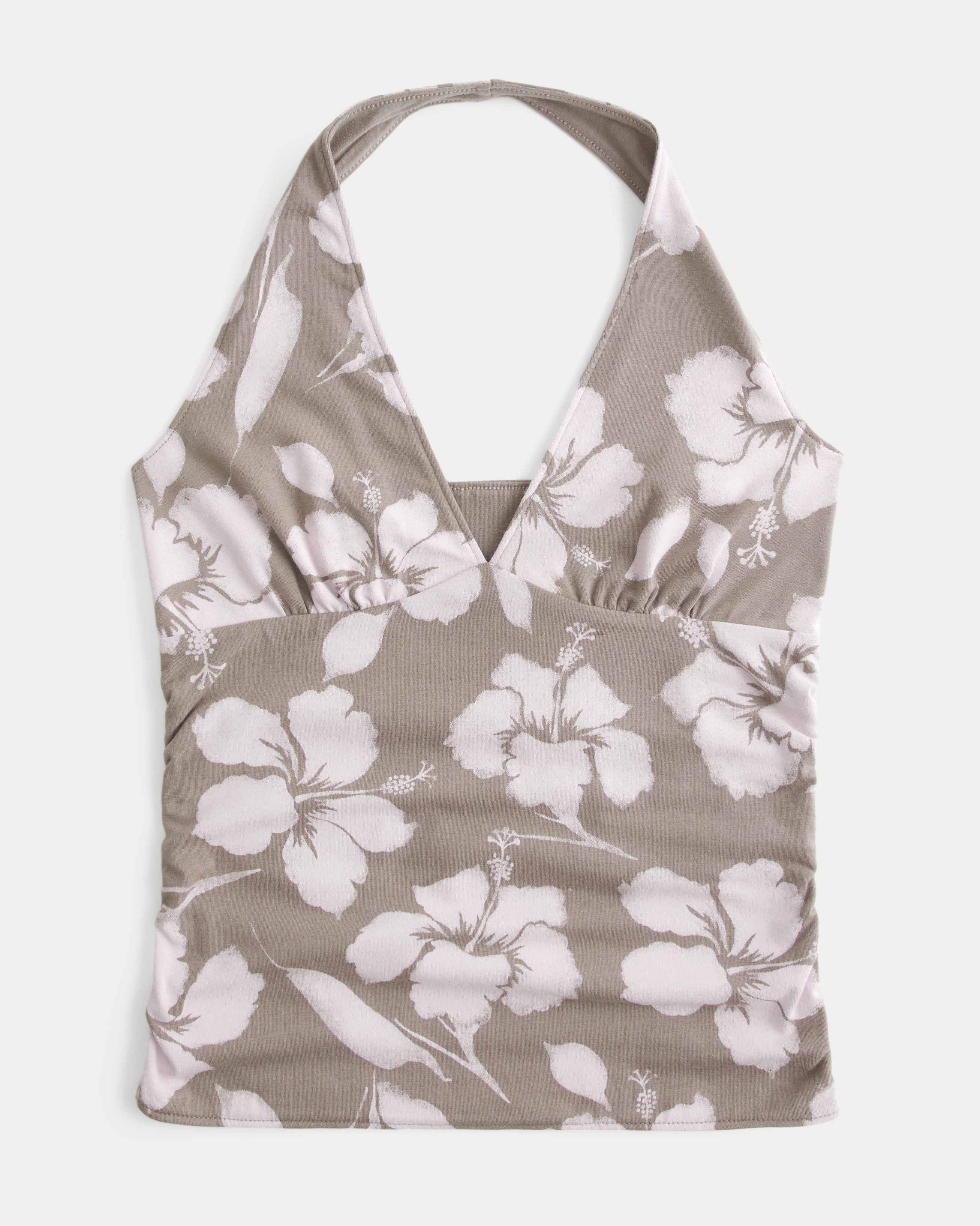 Женский топ Hollister Callie Reversible Halter Top, цвет: Светлый коричневый