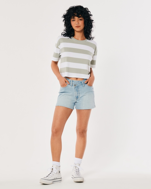 Tops cortos para mujer: y cárdigan extragrande | Hollister Co.