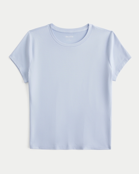 Женские футболки Hollister Soft Stretch Seamless Fabric Crew Baby Tee