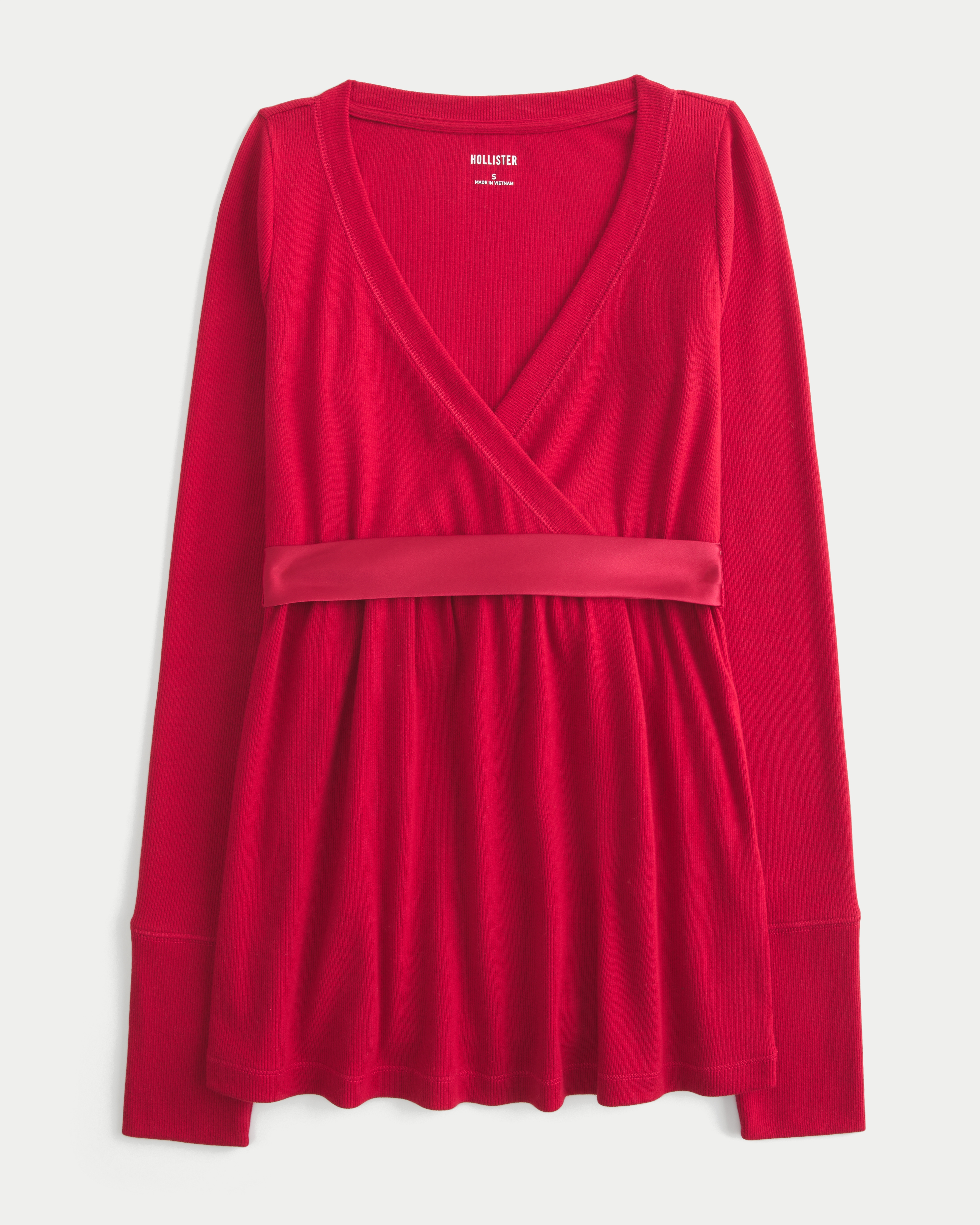 Бэби-долл Wrap-Front, длинный рукав — Hollister