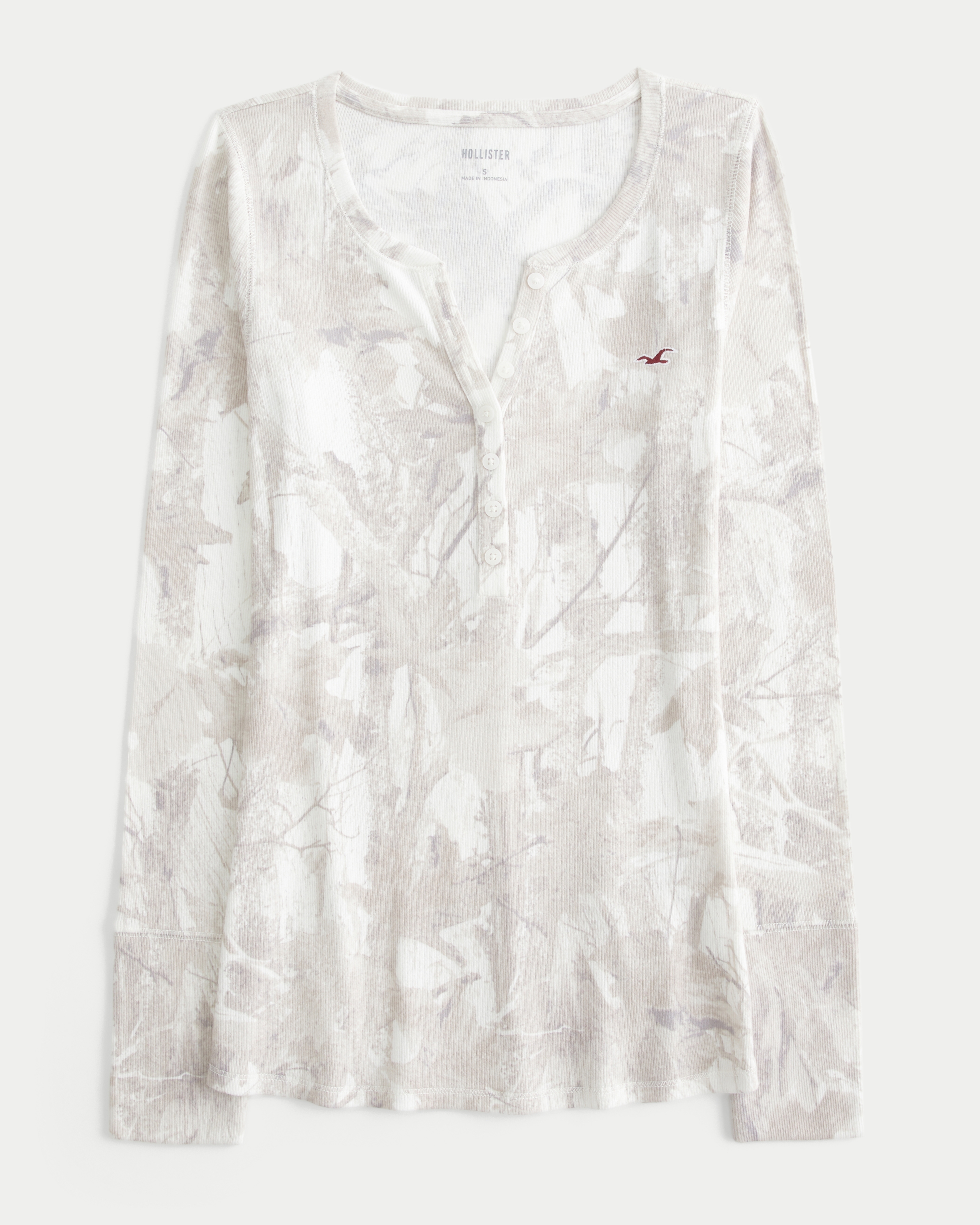 Женские топы Hollister Long-Sleeve Icon Henley