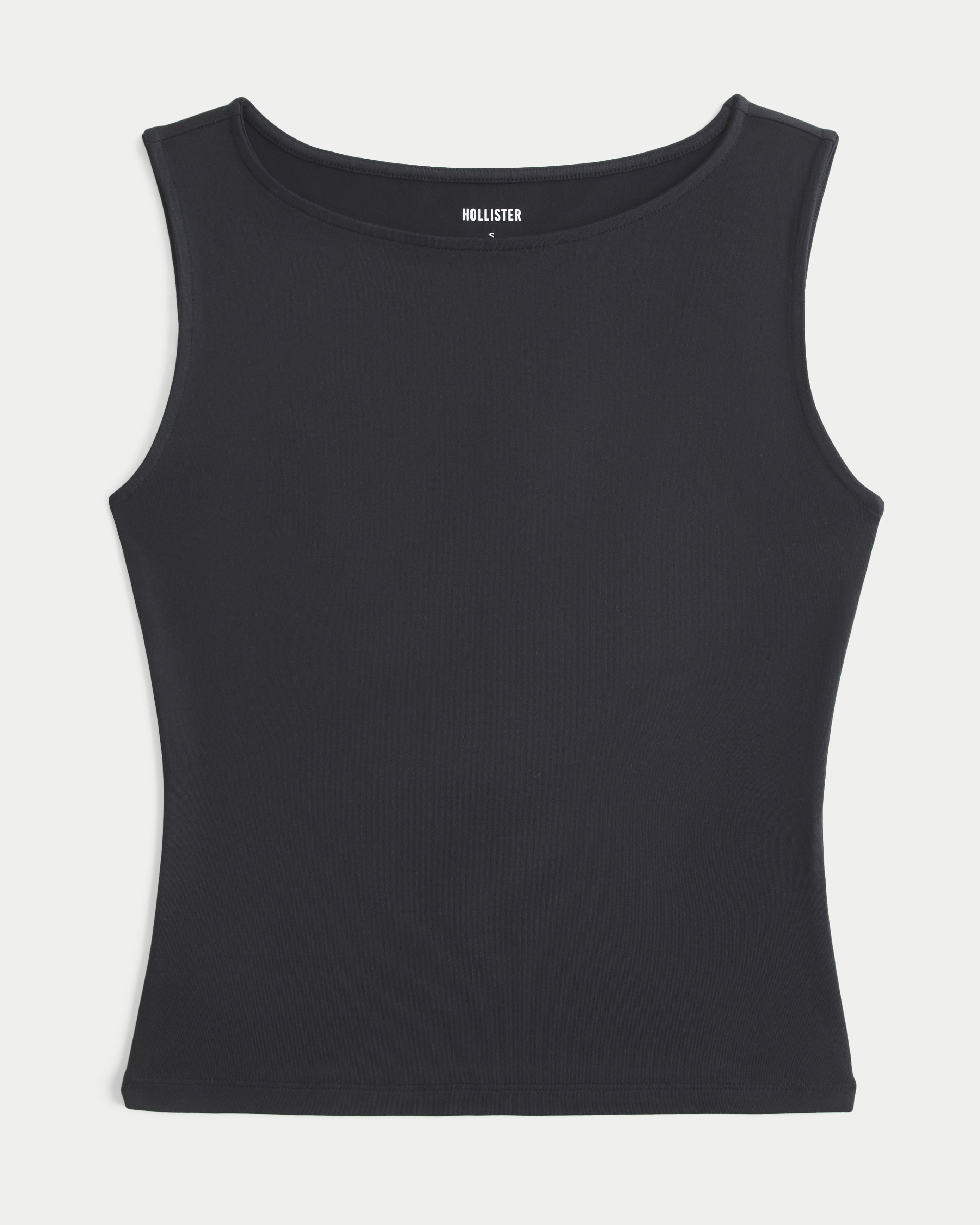 Женские топы Hollister Soft Seamless Fabric Slash-Neck Tank