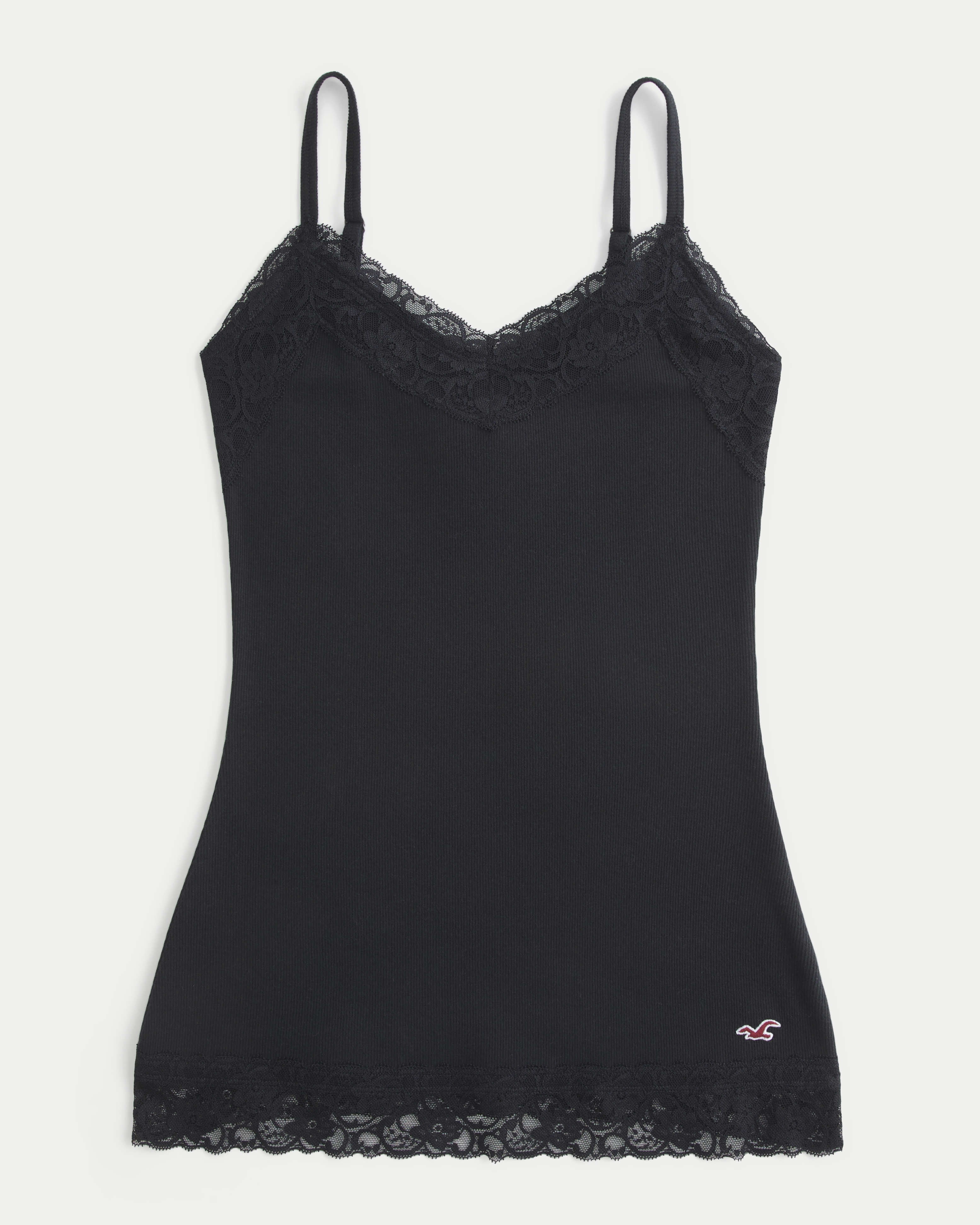 Женские топы Hollister Lace Trim Layering Cami