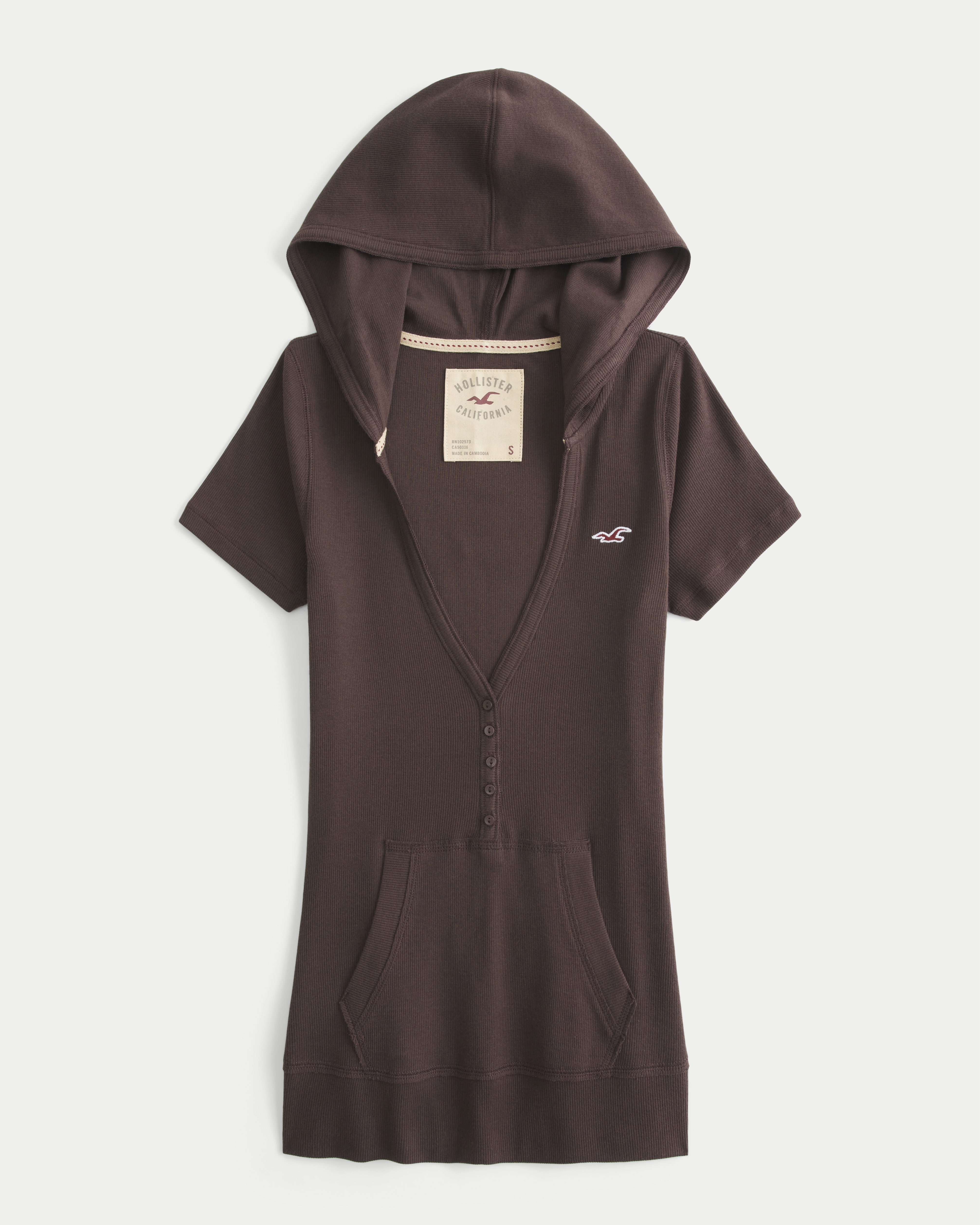 Женские брюки Hollister Short-Sleeve Hooded Henley