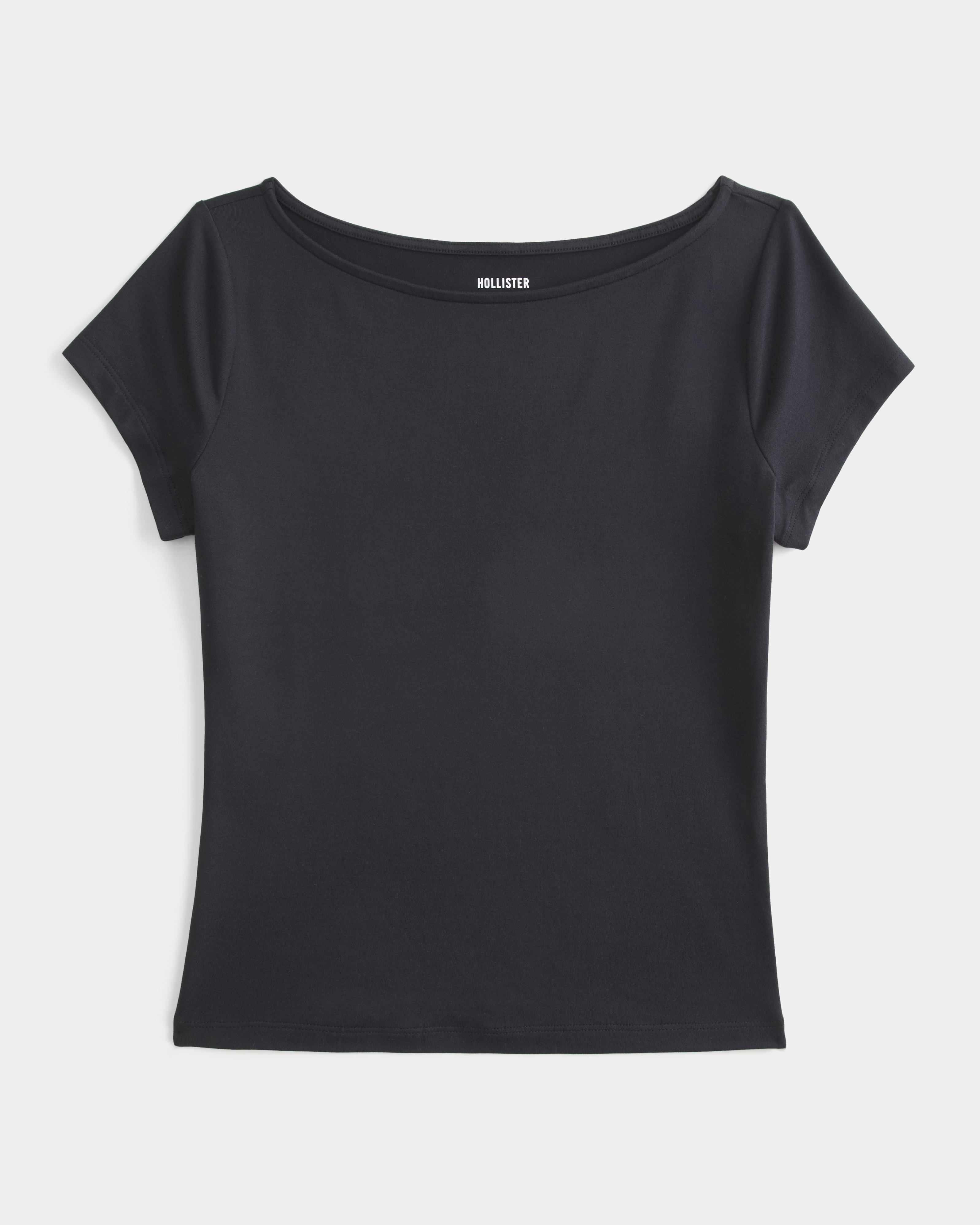 Женские топы Hollister Soft Seamless Fabric Slash-Neck Top
