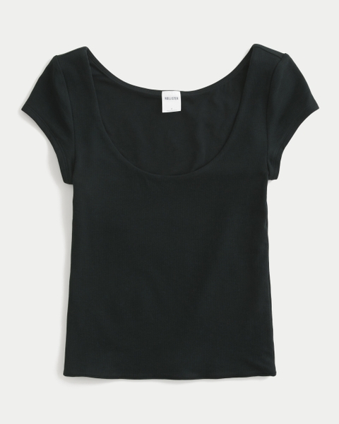 Женские футболки Hollister Must-Have Basics Scoop/Crew T-Shirt