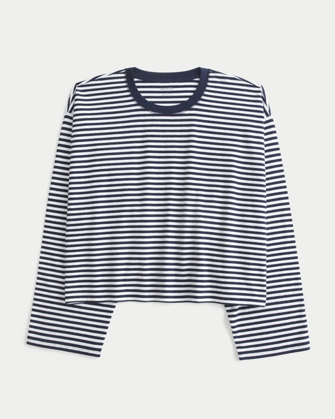 Женские свитеры Hollister Easy Crew Long-Sleeve Top